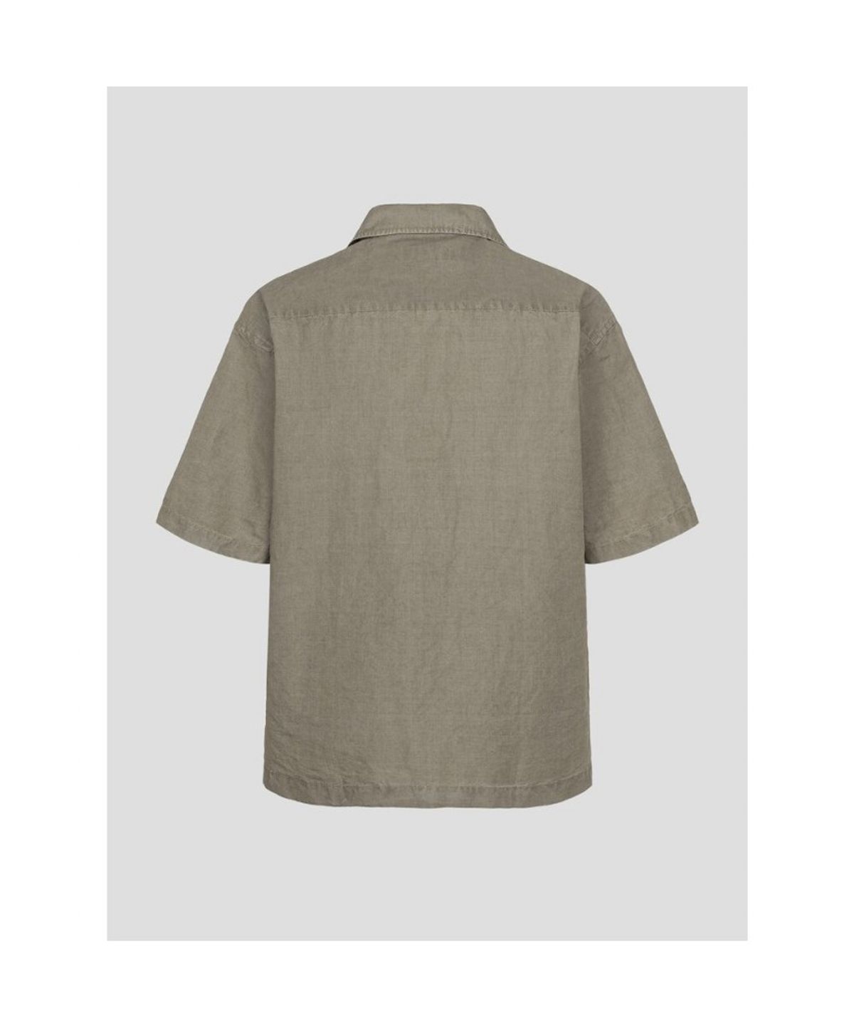 빈폴 멘(BEANPOLE MEN) 리넨 혼방 솔리드 오픈카라 반소매 셔츠  베이지 (BC5465C28A)