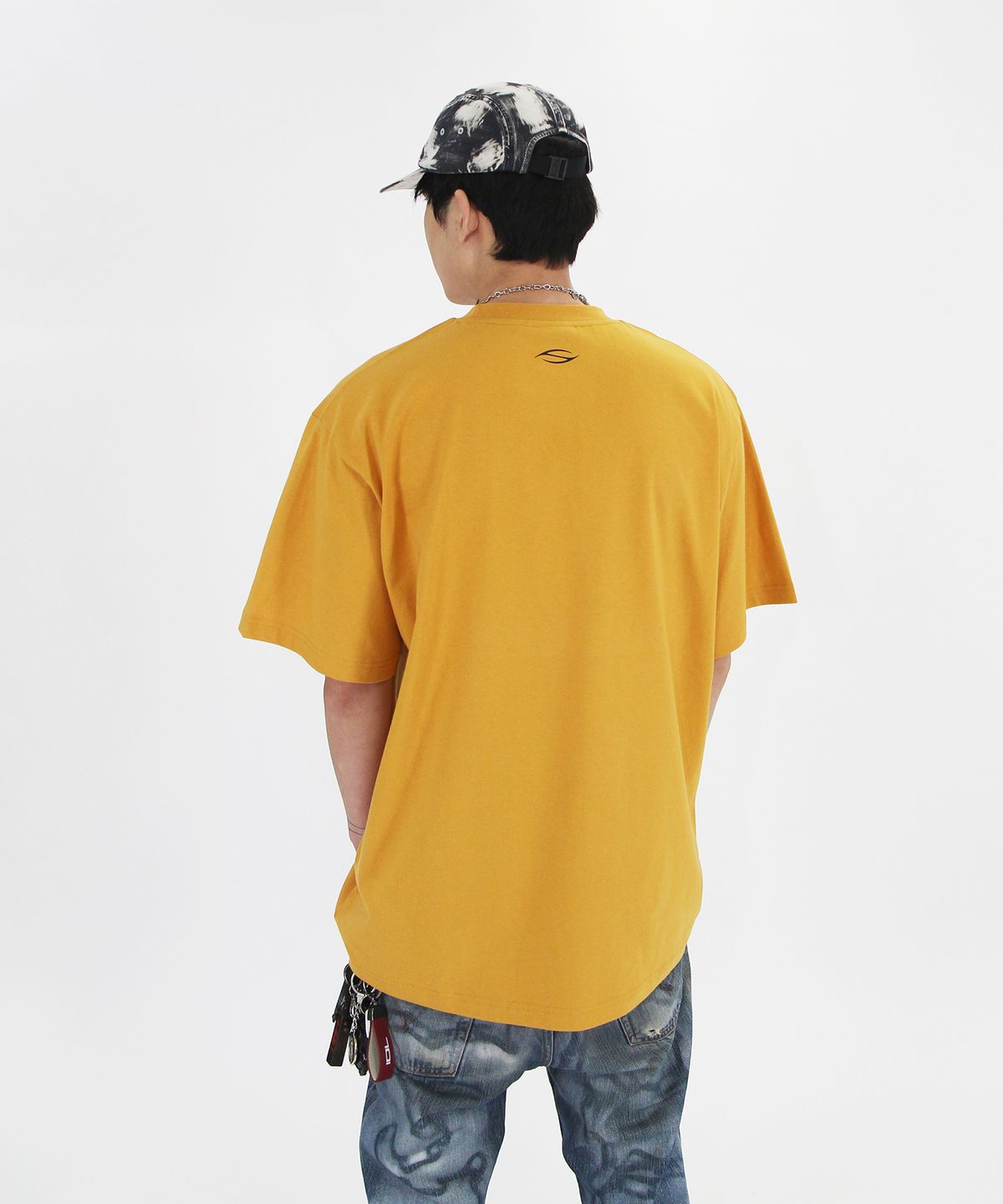 크리건(CRIGUN) CRG Tribal 세미 오버핏 반팔티 MUSTARD