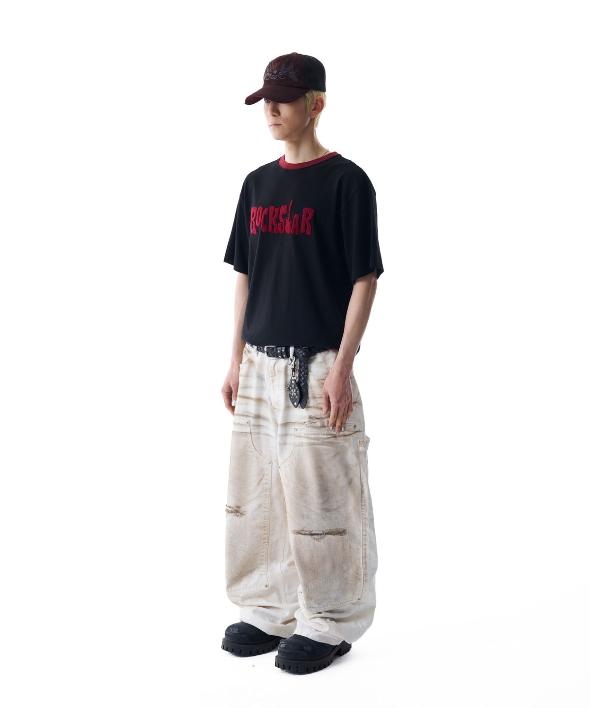 아캄(AAKAM) ROCKSTAR Boucle Half Top (Black)