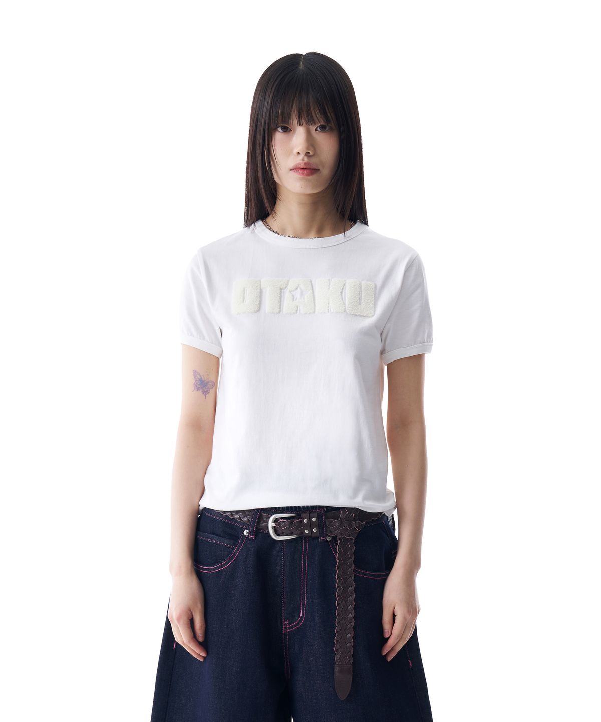 아캄(AAKAM) OTAKU Boucle Ringer Top (White)