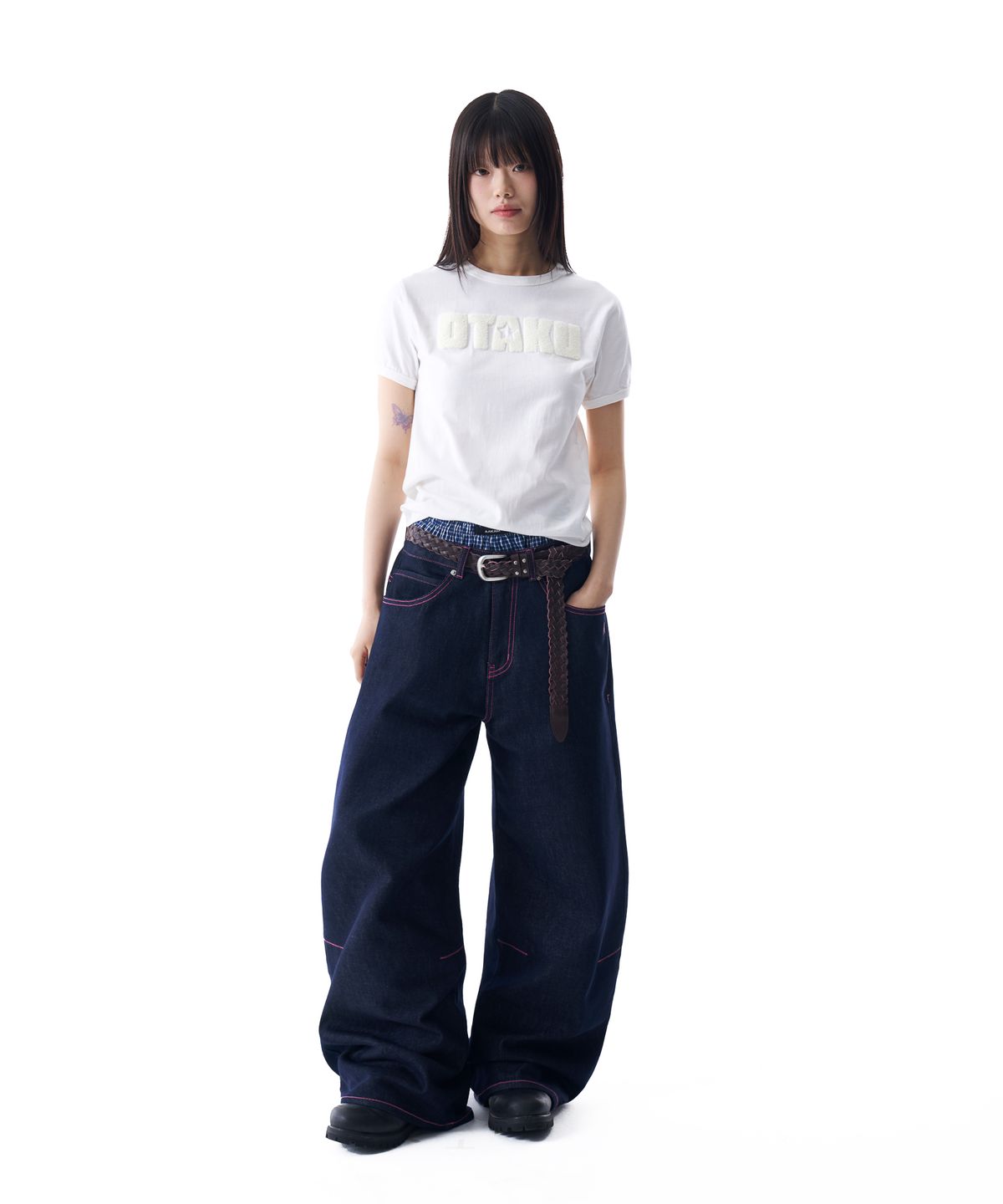 아캄(AAKAM) OTAKU Boucle Ringer Top (White)