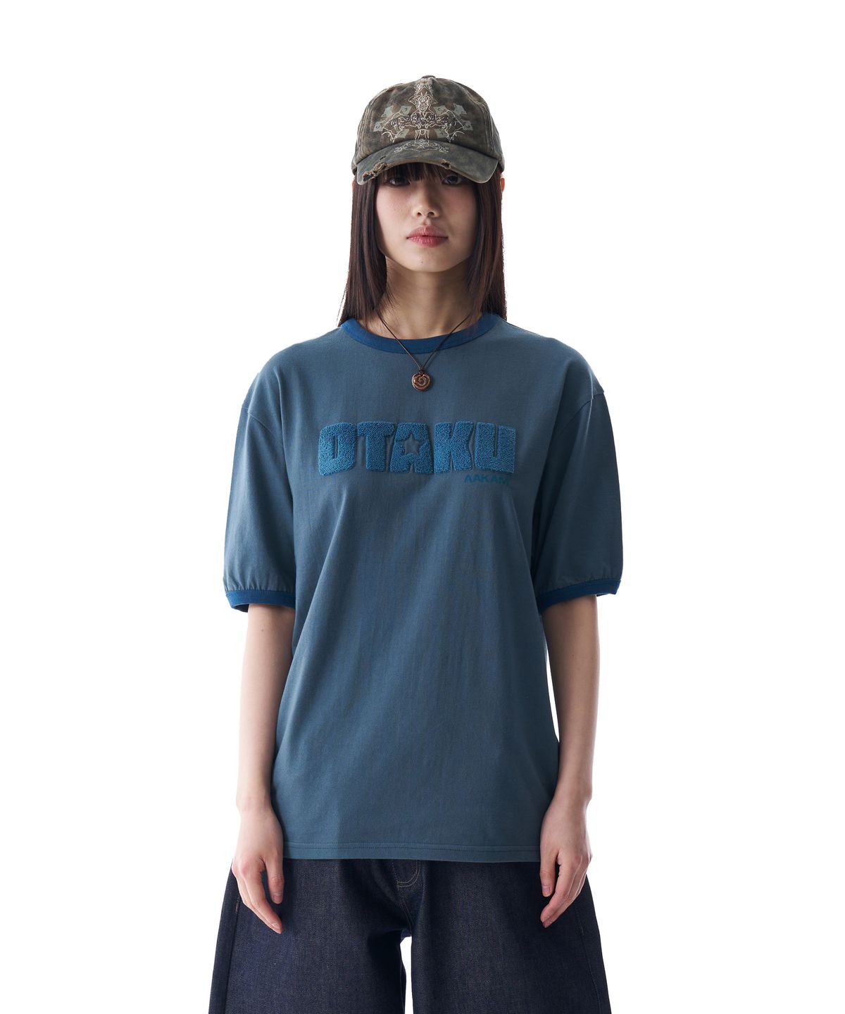 아캄(AAKAM) OTAKU Boucle Ringer Top (Blue Green)