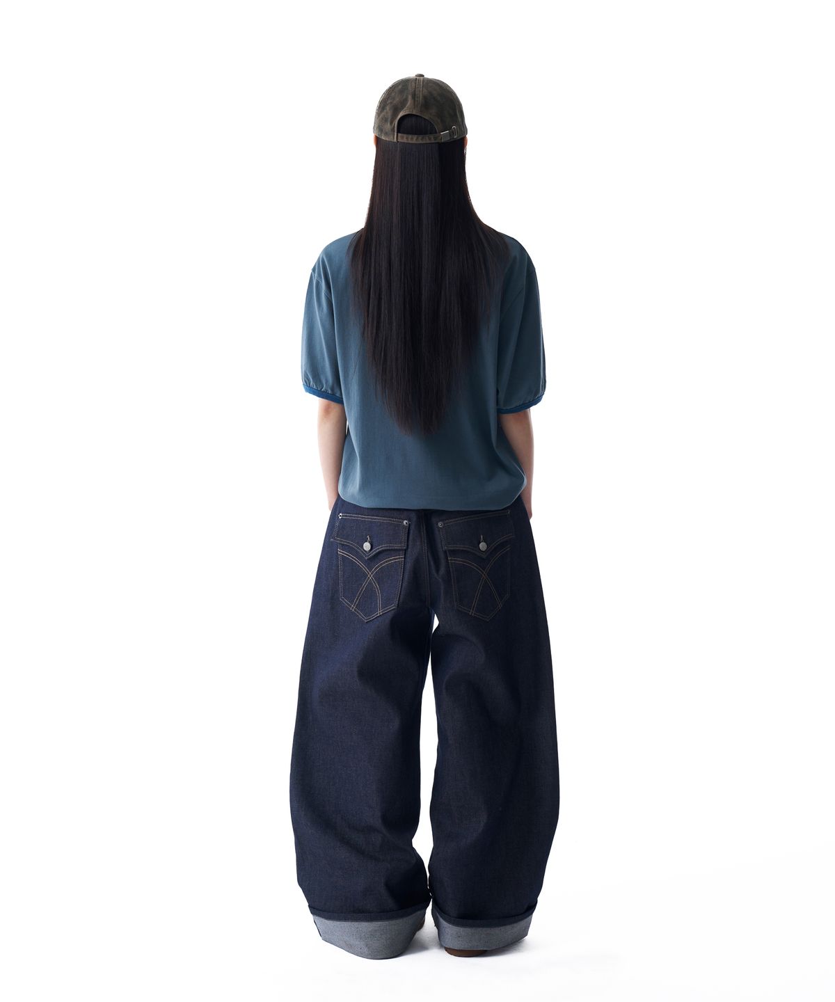 아캄(AAKAM) OTAKU Boucle Ringer Top (Blue Green)