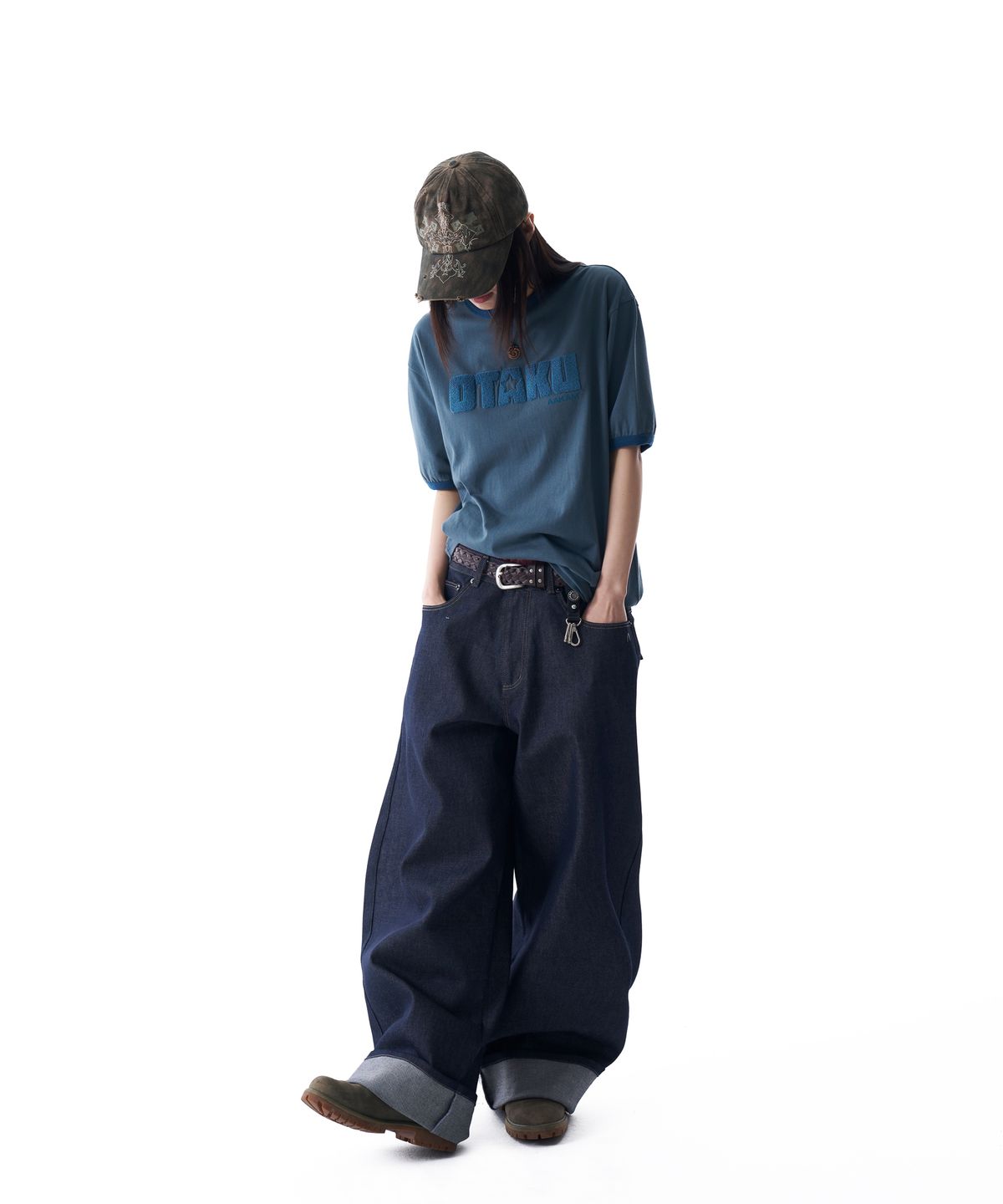아캄(AAKAM) OTAKU Boucle Ringer Top (Blue Green)