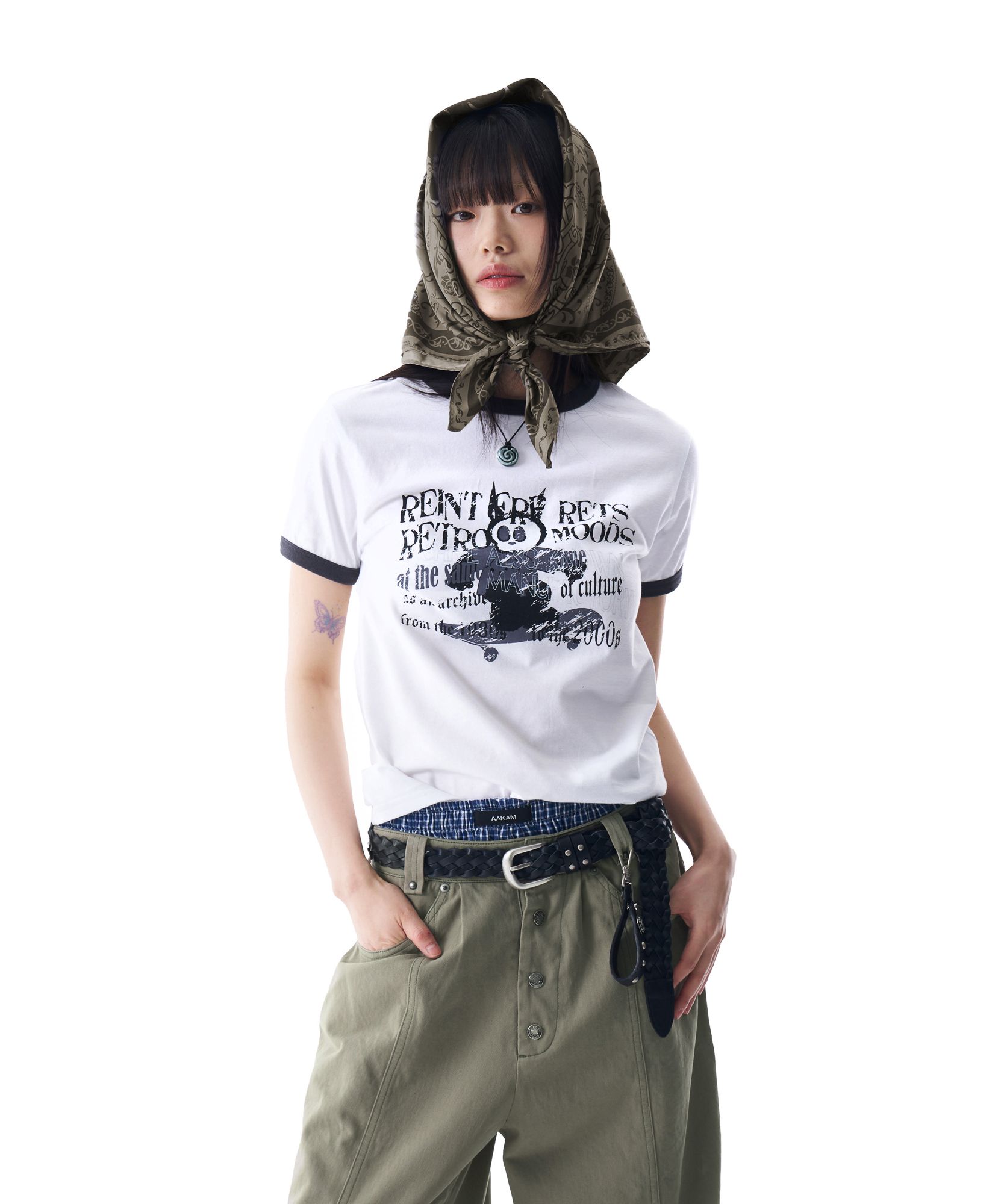 AAKAM ■ Cracked Sun Ringer Top MUSINSA | AAKAM Cracked Sun Ringer Top (Dark Gray)