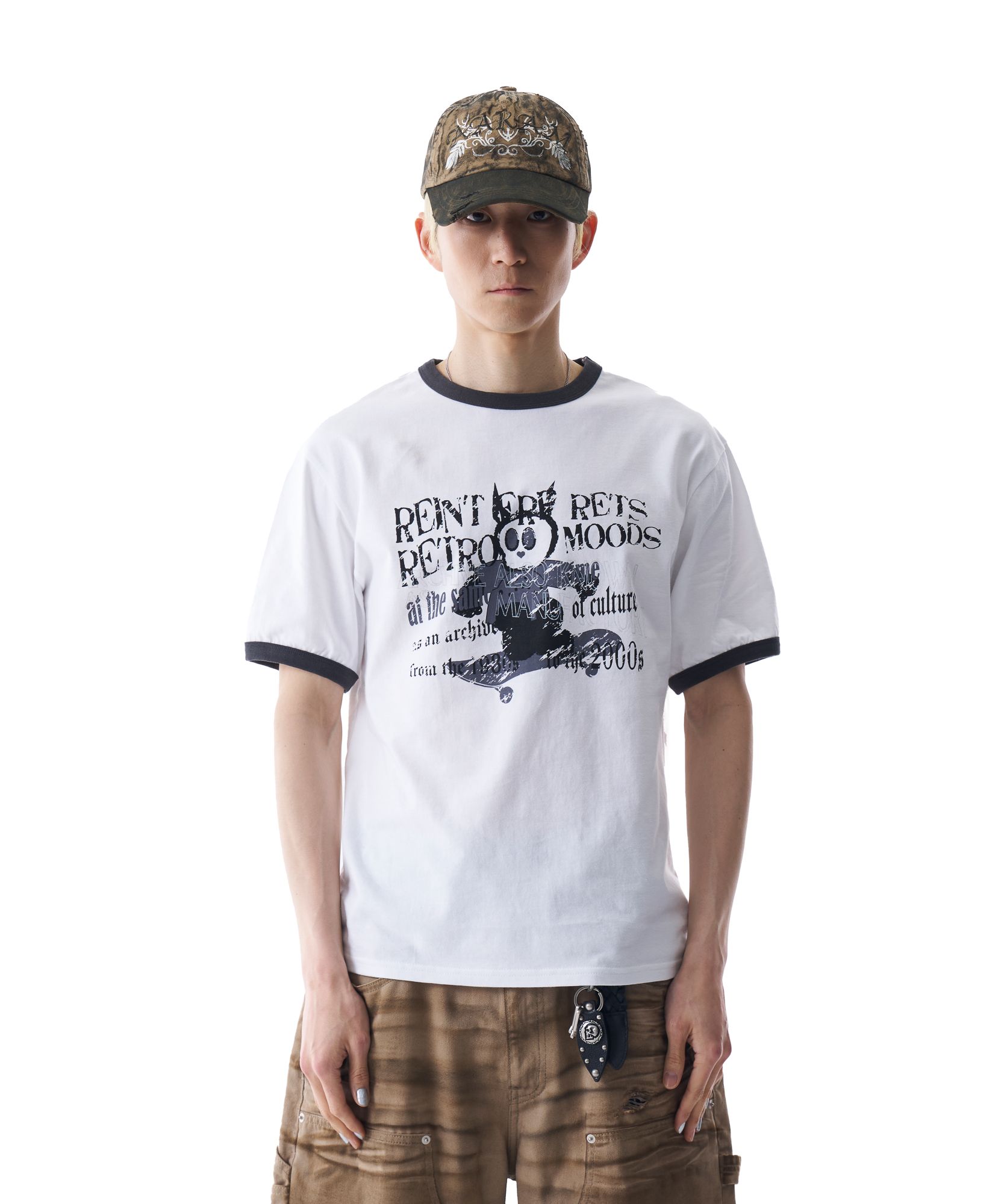 AAKAM ■ Cracked Sun Ringer Top MUSINSA | AAKAM Cracked Sun Ringer Top (Dark Gray)