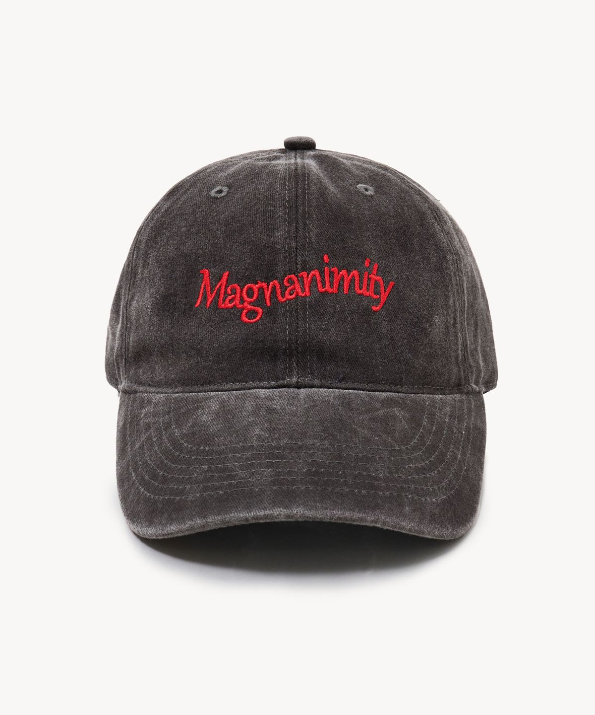 레이디 볼륨(LADY VOLUME) Magnanimity 스톤 워시드 볼캡 (BLACK)