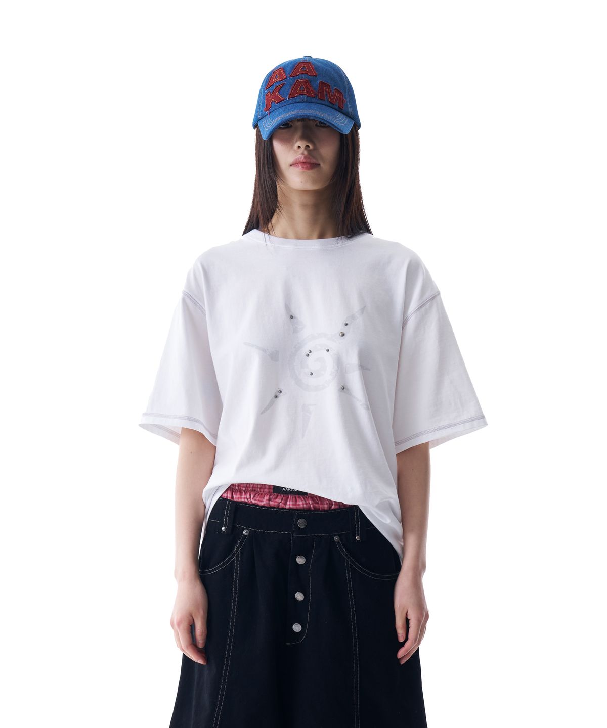 아캄(AAKAM) Denim Trucker Cap (Blue)