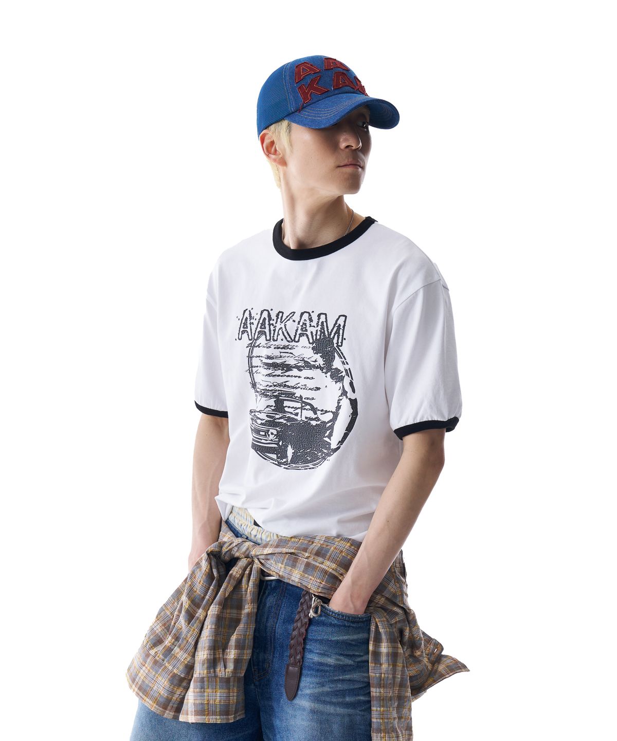 아캄(AAKAM) Denim Trucker Cap (Blue)