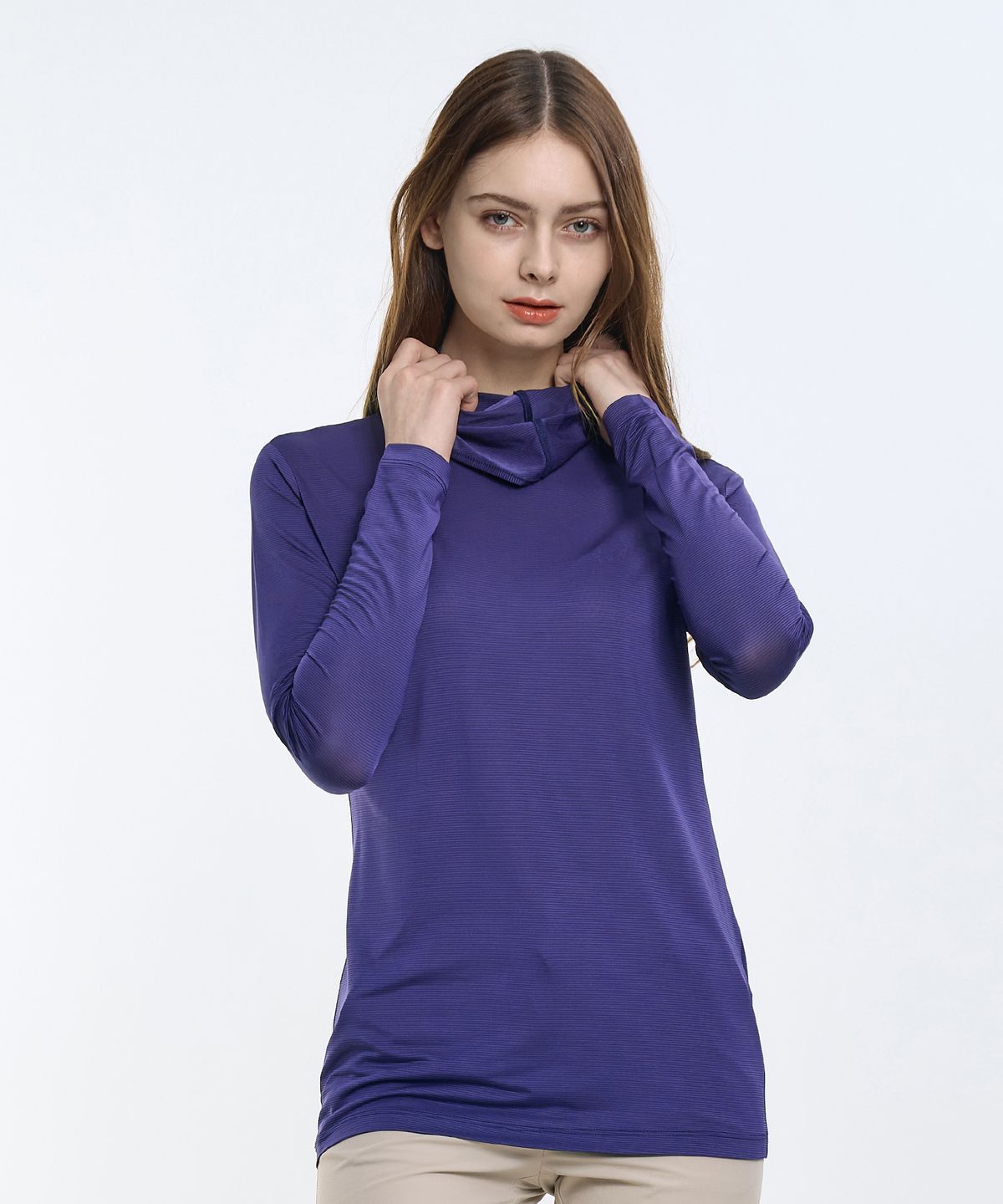투엘라(2ELA) 썬쉴드 여성 냉감 마스크넥 긴팔 티셔츠 5 Colors
