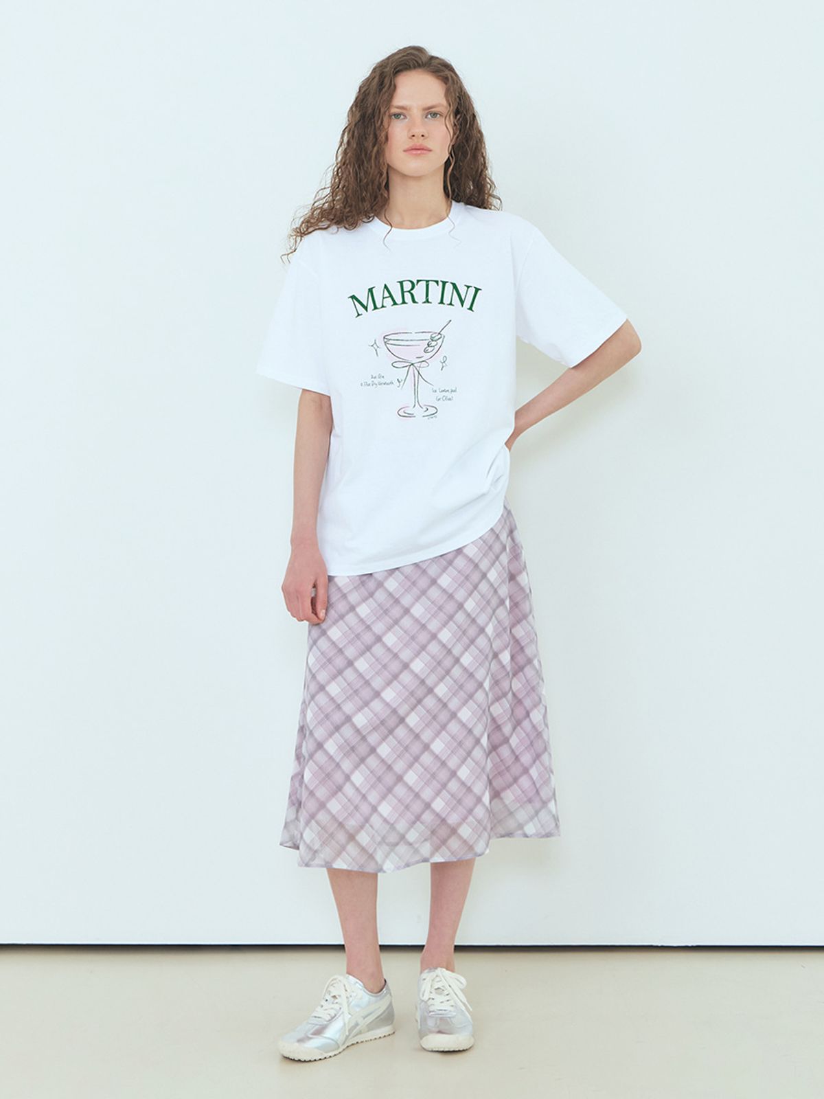 에트몽(ETMON) Martini Graphic T-Shirt Pink