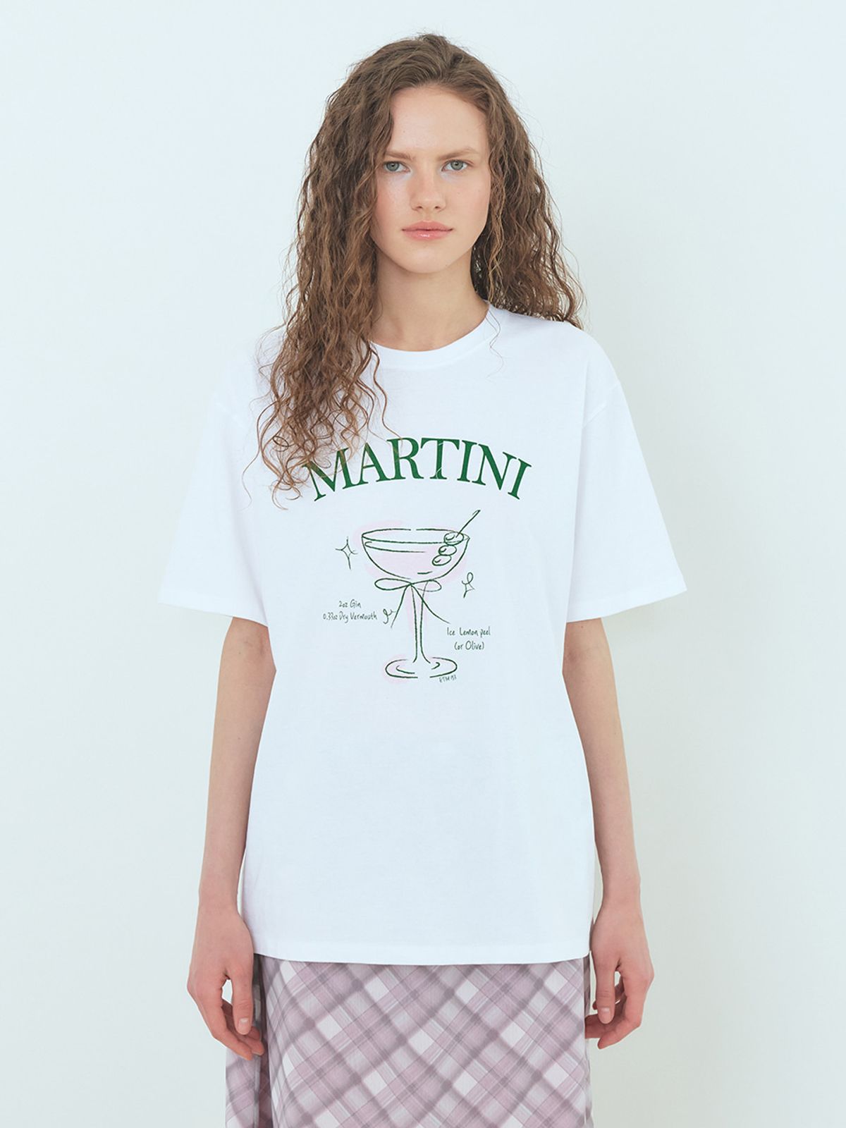 에트몽(ETMON) Martini Graphic T-Shirt Pink