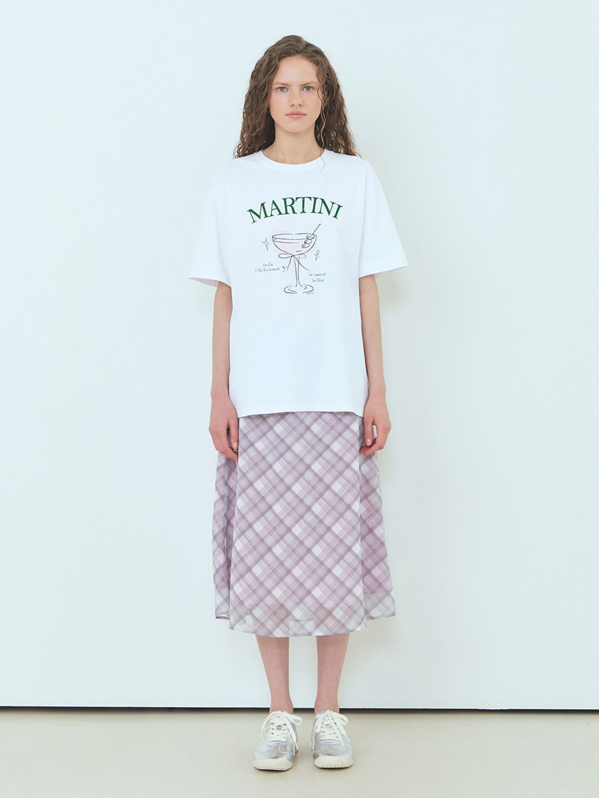 에트몽(ETMON) Martini Graphic T-Shirt Pink