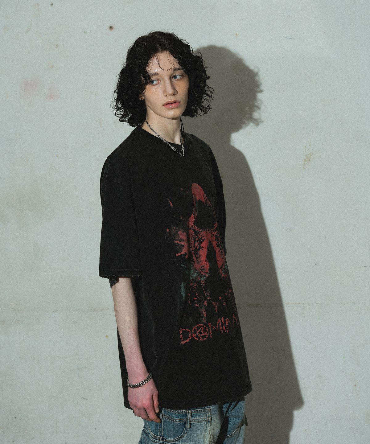 도미넌트(DOMINANT) Vintage Washing T-Shirt (Faith)