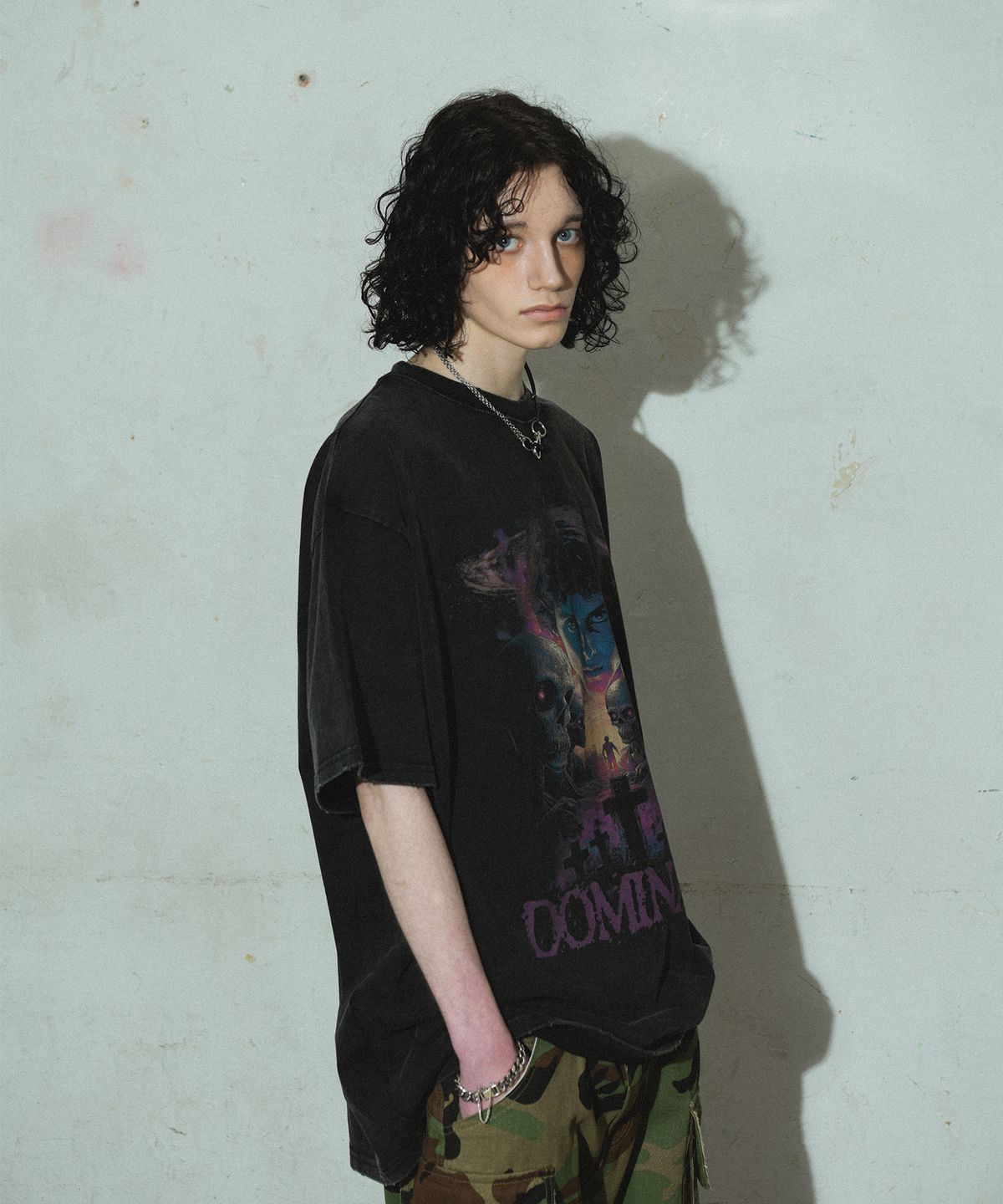 도미넌트(DOMINANT) Vintage Washing T-Shirt (Alien)