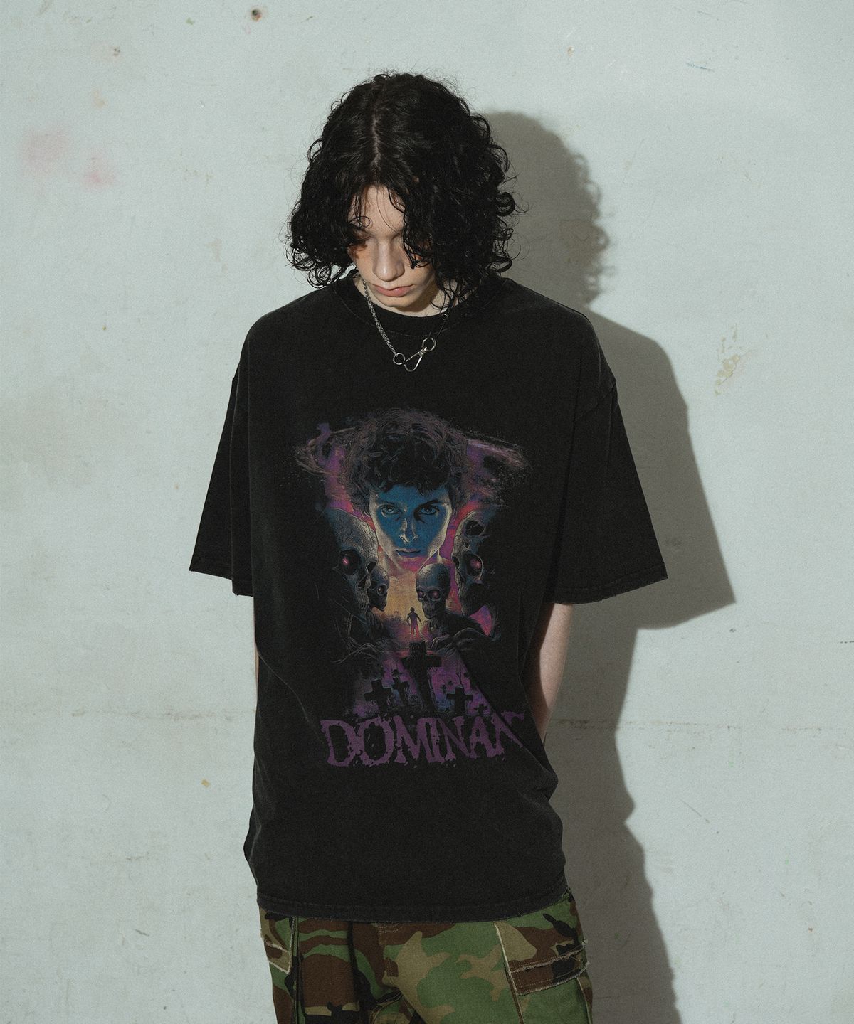 도미넌트(DOMINANT) Vintage Washing T-Shirt (Alien)