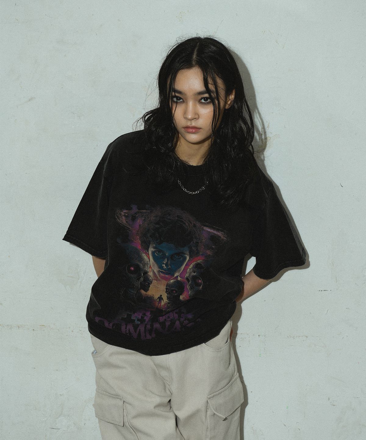 도미넌트(DOMINANT) Vintage Washing T-Shirt (Alien)