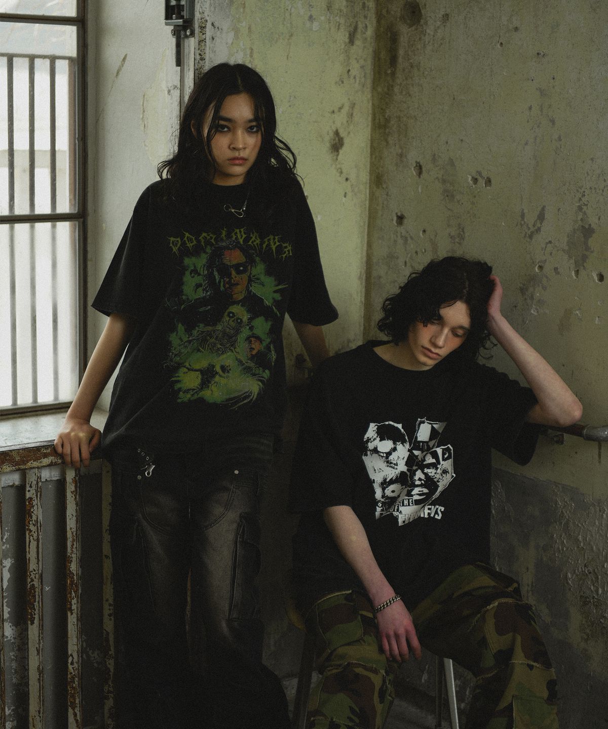 도미넌트(DOMINANT) Vintage Washing T-Shirt (Neon)