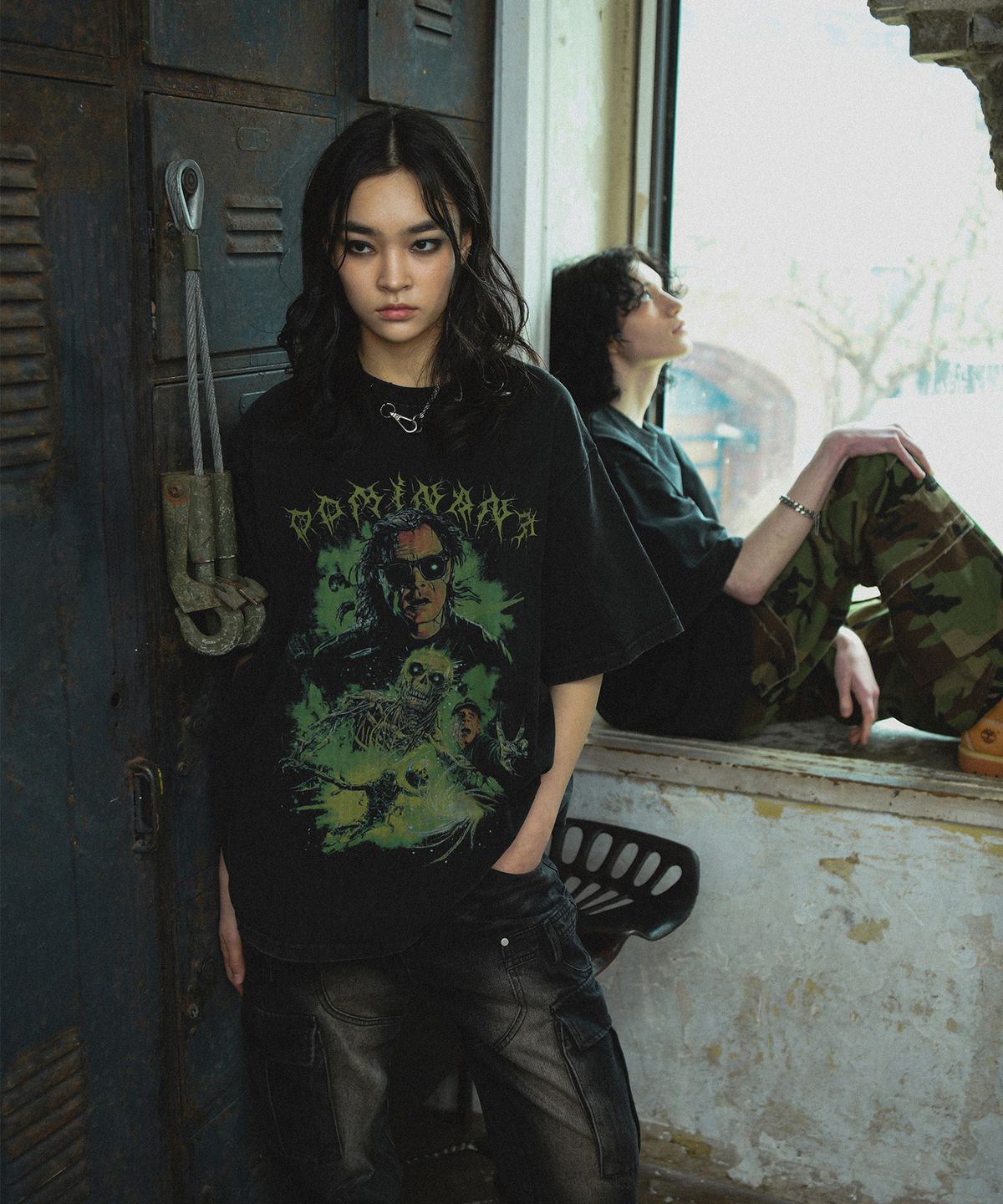 도미넌트(DOMINANT) Vintage Washing T-Shirt (Neon)