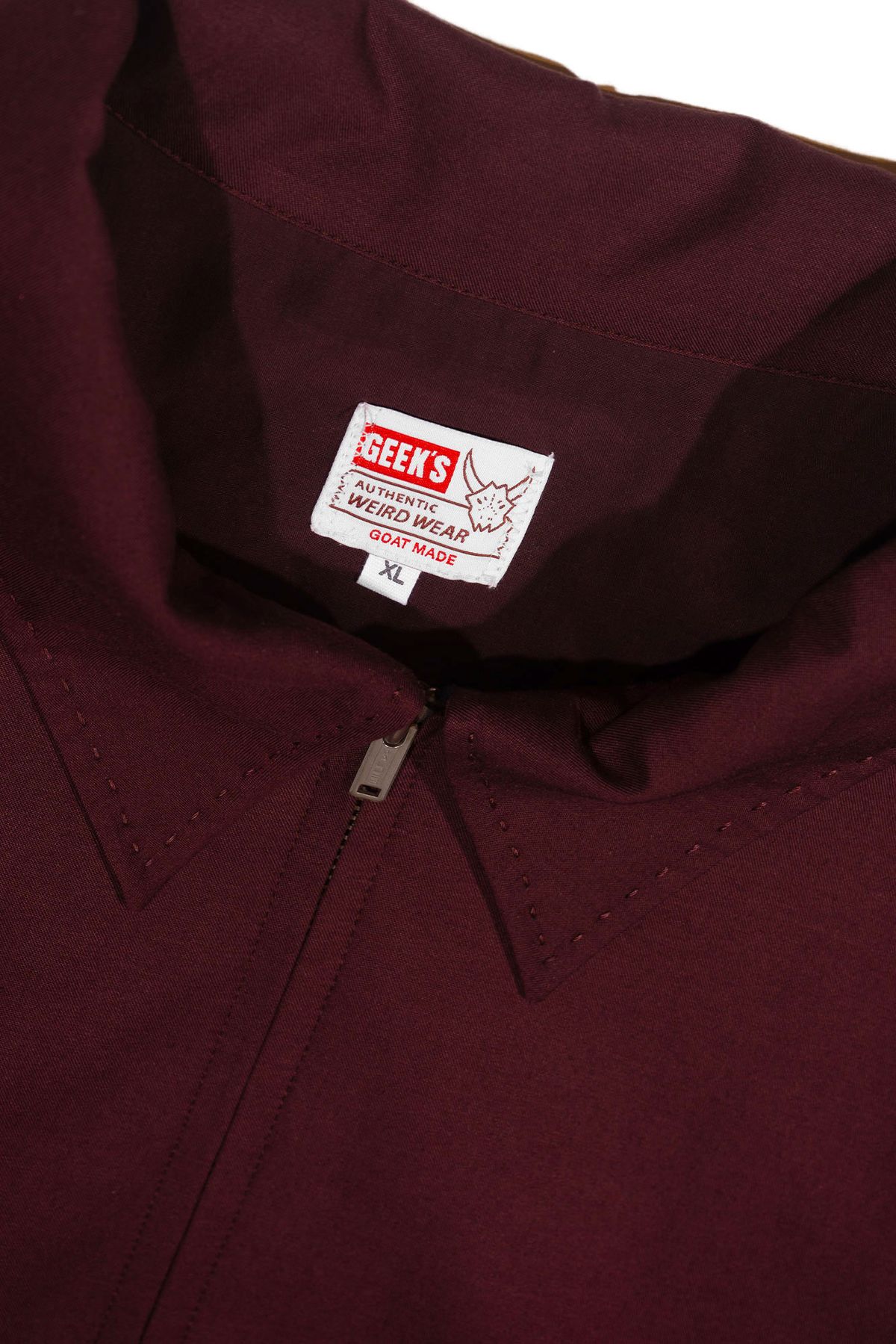 더 긱스(THE GEEKS) 50s zip jacket - Maroon