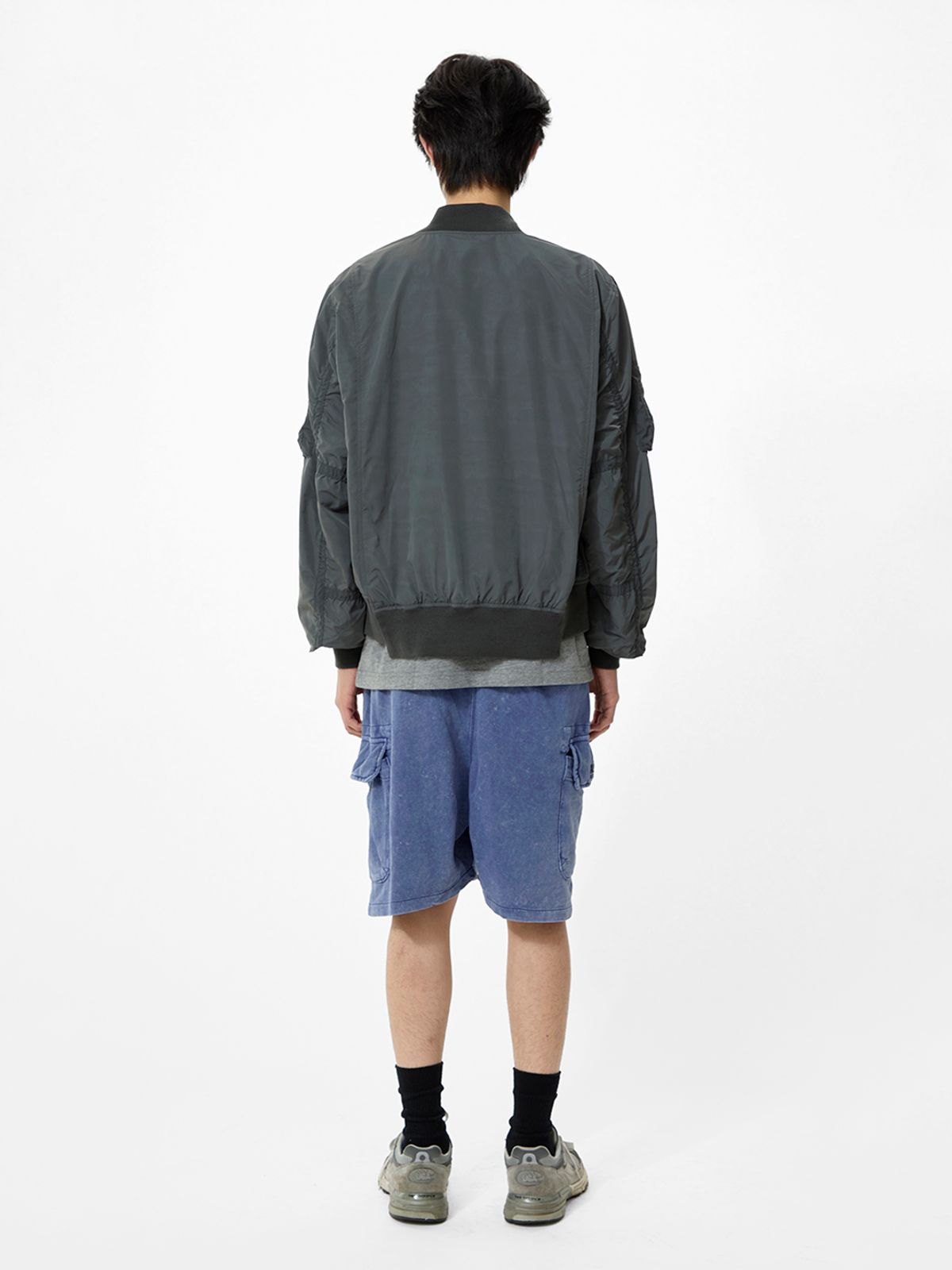 알파 인더스트리(ALPHA INDUSTRIES) 테리 다이드 쇼츠 레플리카 블루
