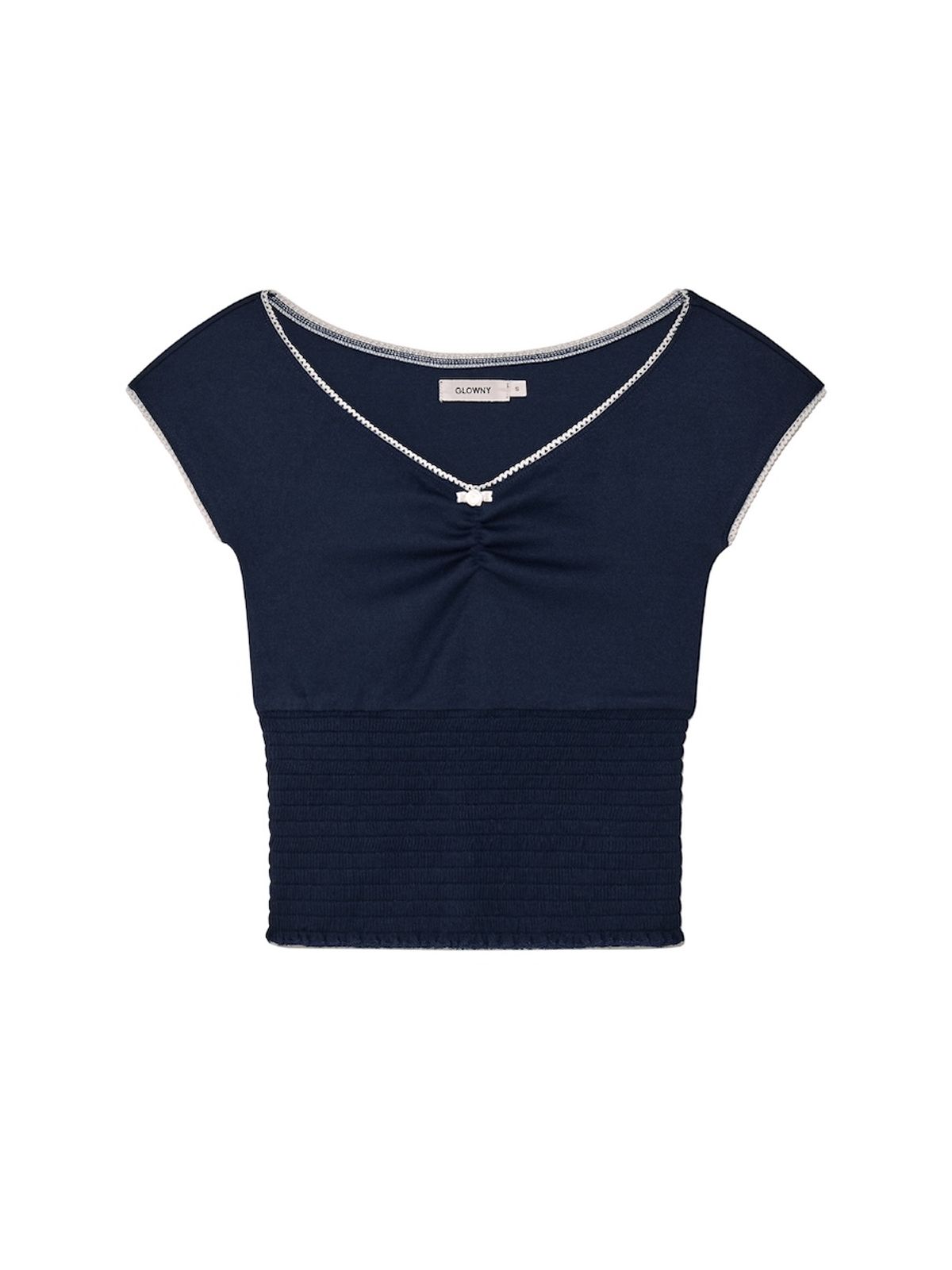 글로니(GLOWNY) PEEKABOO SMOKE TEE (6 Colors)
