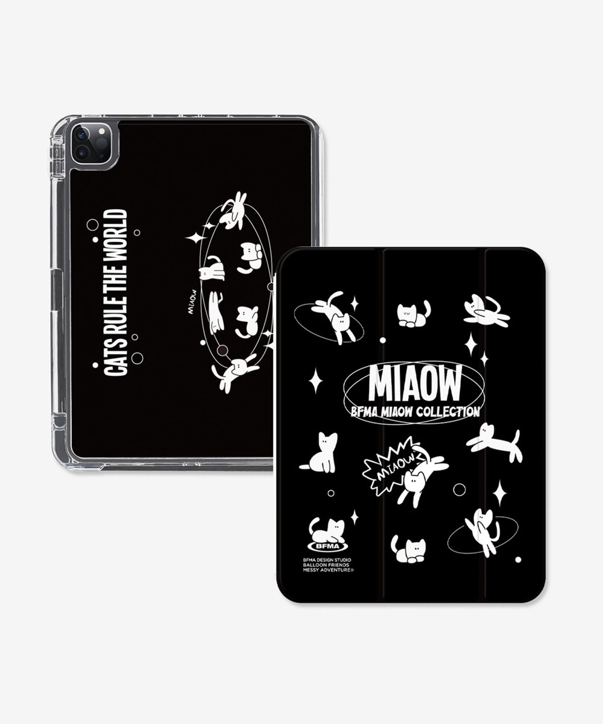 벌룬프렌즈(BALLOON FRIENDS) Miaow Cat 3단 커버 분리형 아이패드 케이스