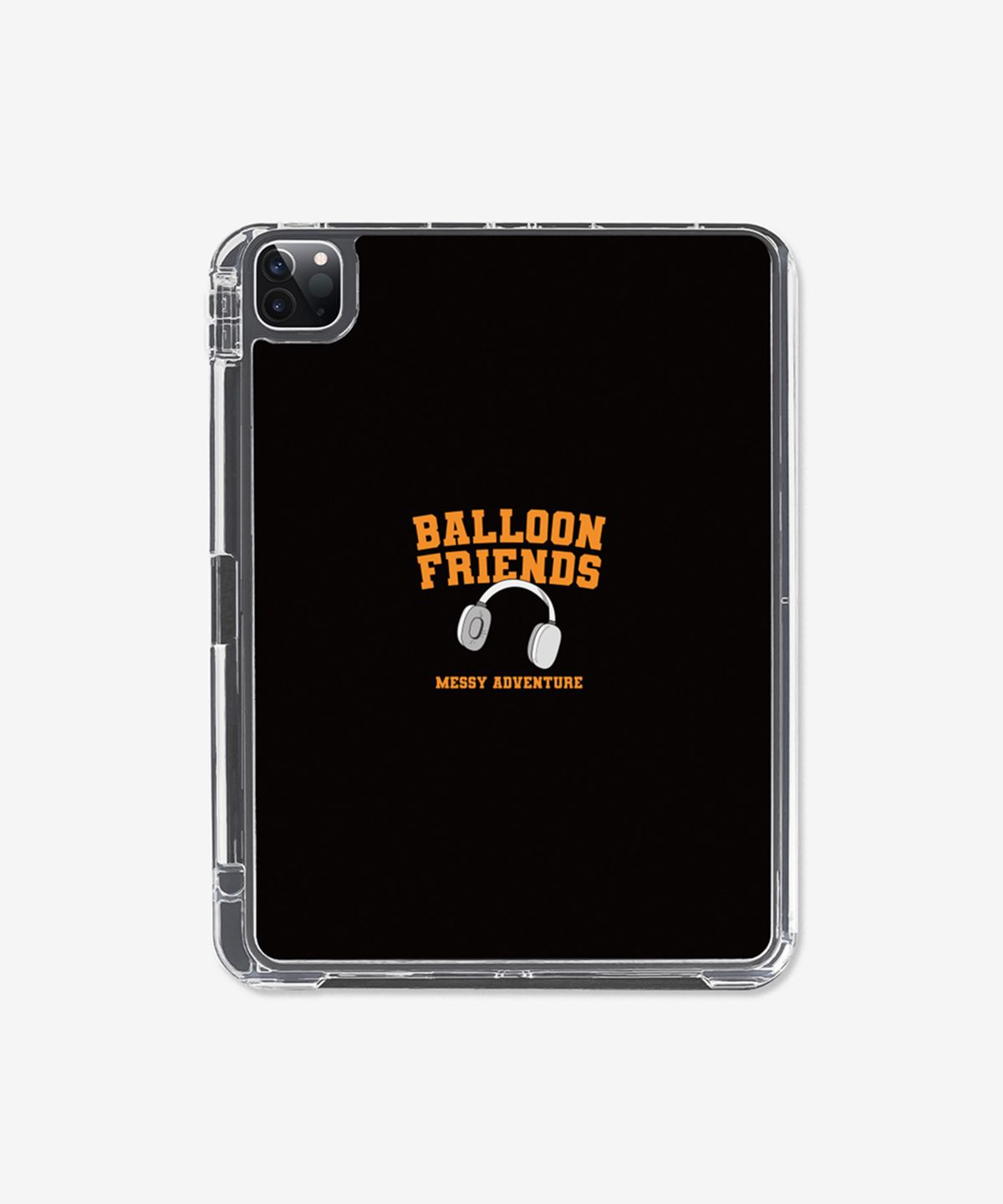 벌룬프렌즈(BALLOON FRIENDS) 헤드셋 렌지 (블랙) 3단 커버 분리형 아이패드 케이스