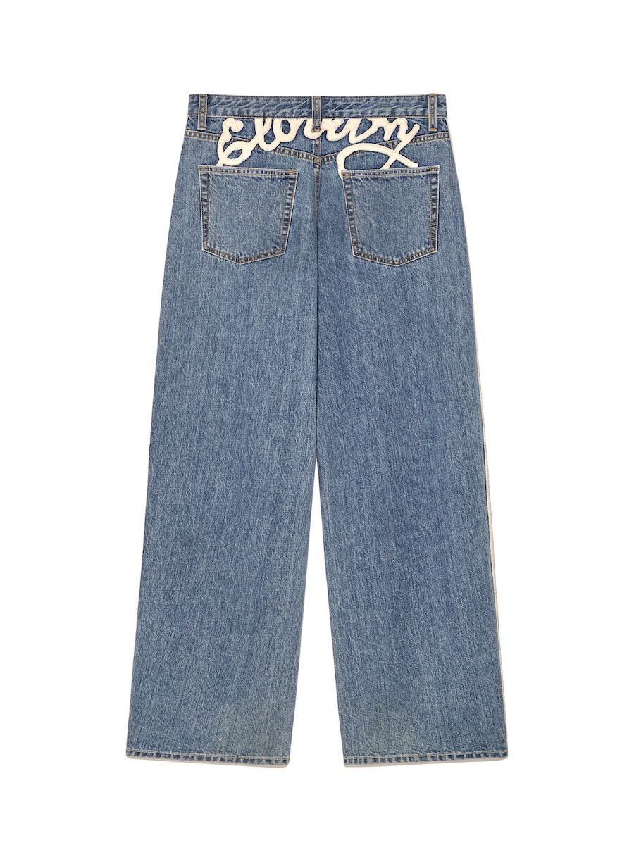 MUSINSA | GLOWNY INDIO LOOSE FIT JEANS (BLUE)