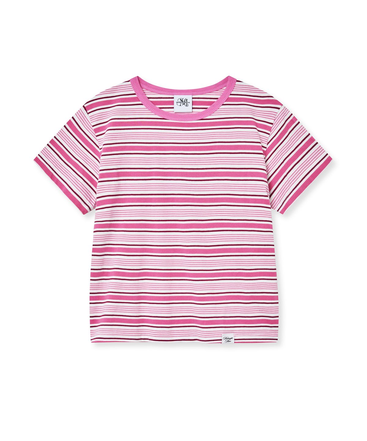 미드나잇 무브(MIDNIGHT MOVE) stripe t (pink)