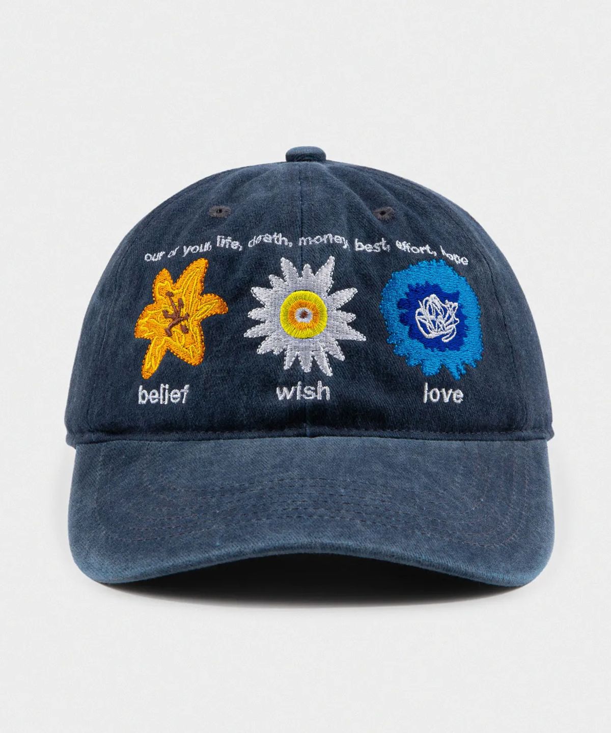 마이딥블루메모리즈(MY DEEP BLUE MEMORIES) NATIVITY MM CAP STONE WASHING (NAVY)