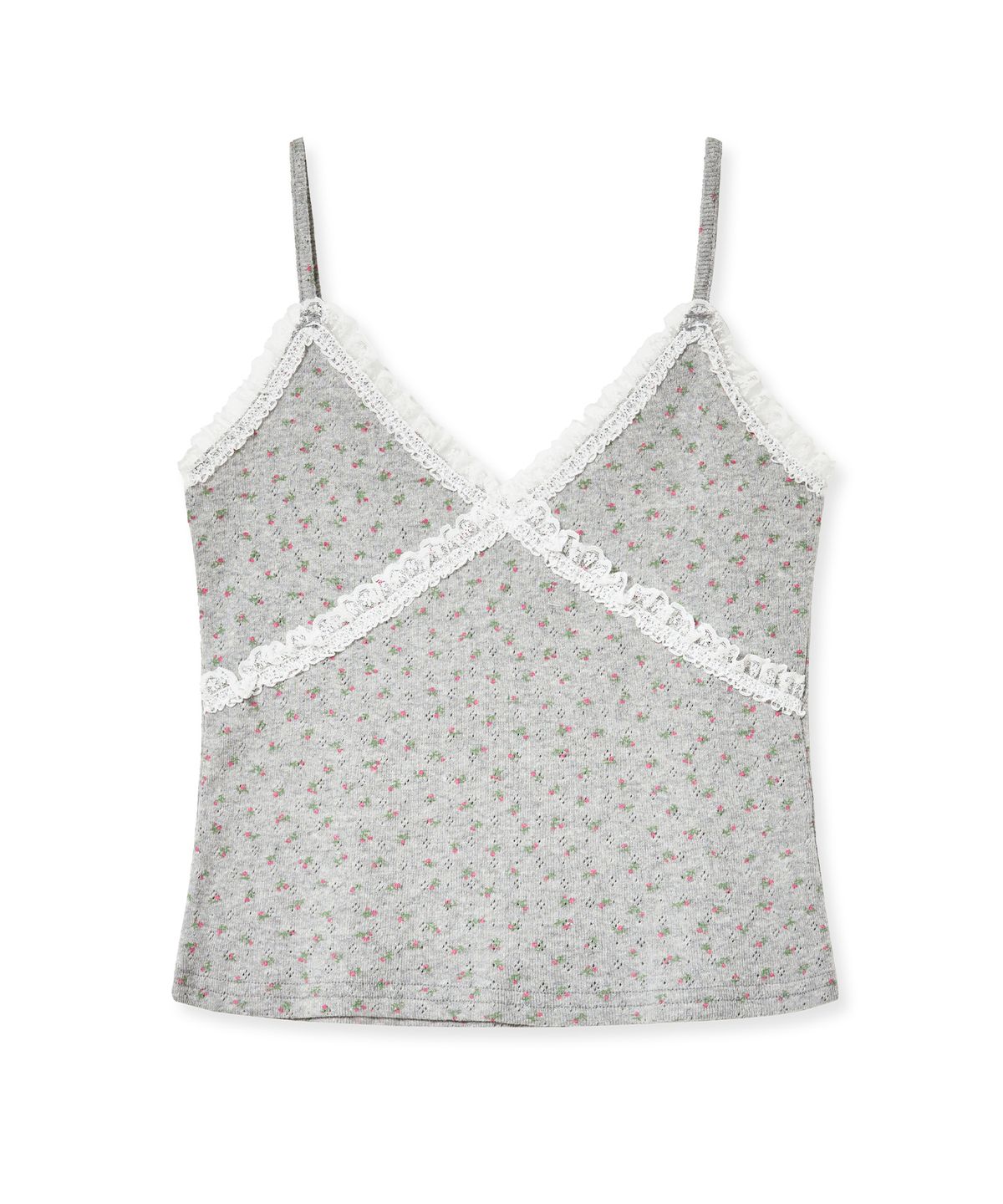 미드나잇 무브(MIDNIGHT MOVE) fl lace top (grey)
