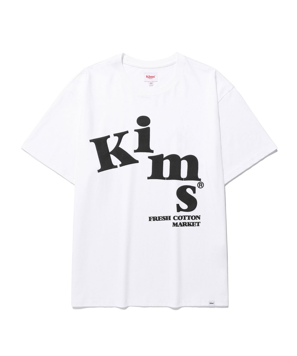 킴스 프레시 코튼 마켓(KIMS FRESH COTTON MARKET) (Unisex) Messy Alpha Logo Tee White