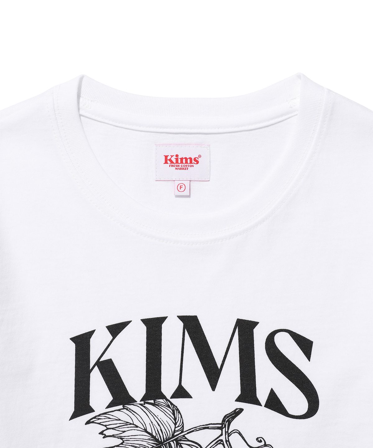 킴스 프레시 코튼 마켓(KIMS FRESH COTTON MARKET) (Unisex) Berry Sketch Tee White