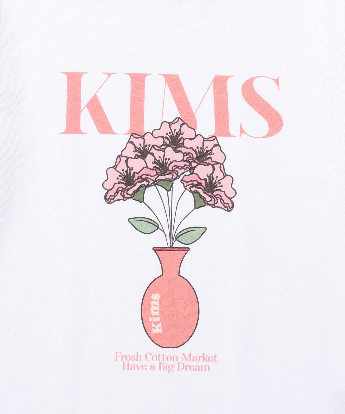 킴스 프레시 코튼 마켓(KIMS FRESH COTTON MARKET) Borus Flower Tee White