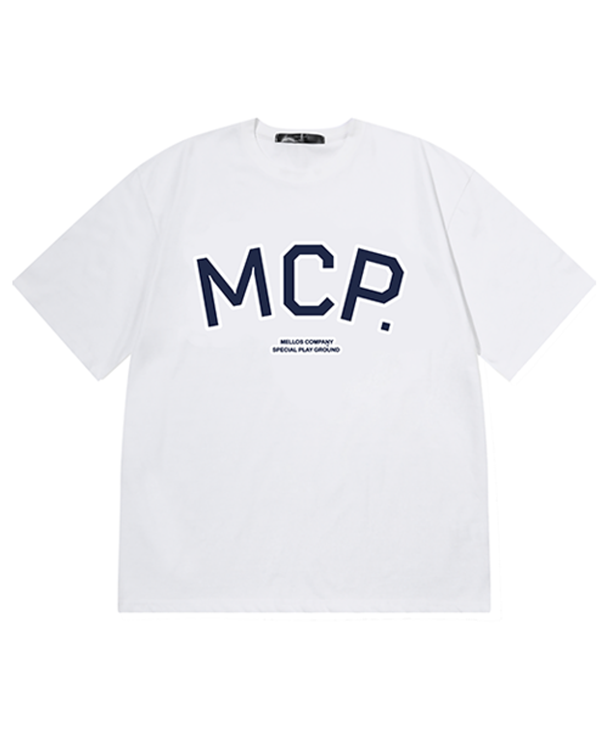 크리스첼로(CRISCELO) MCP 아치 로고_화이트20수 오버핏