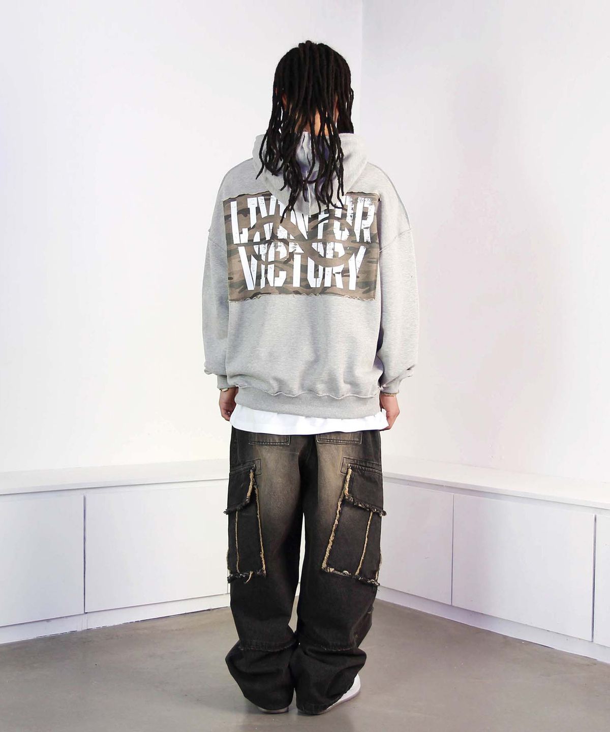 믹쓰제이(MIXXJ) CAMO GLORY HOODIE (GRAY)