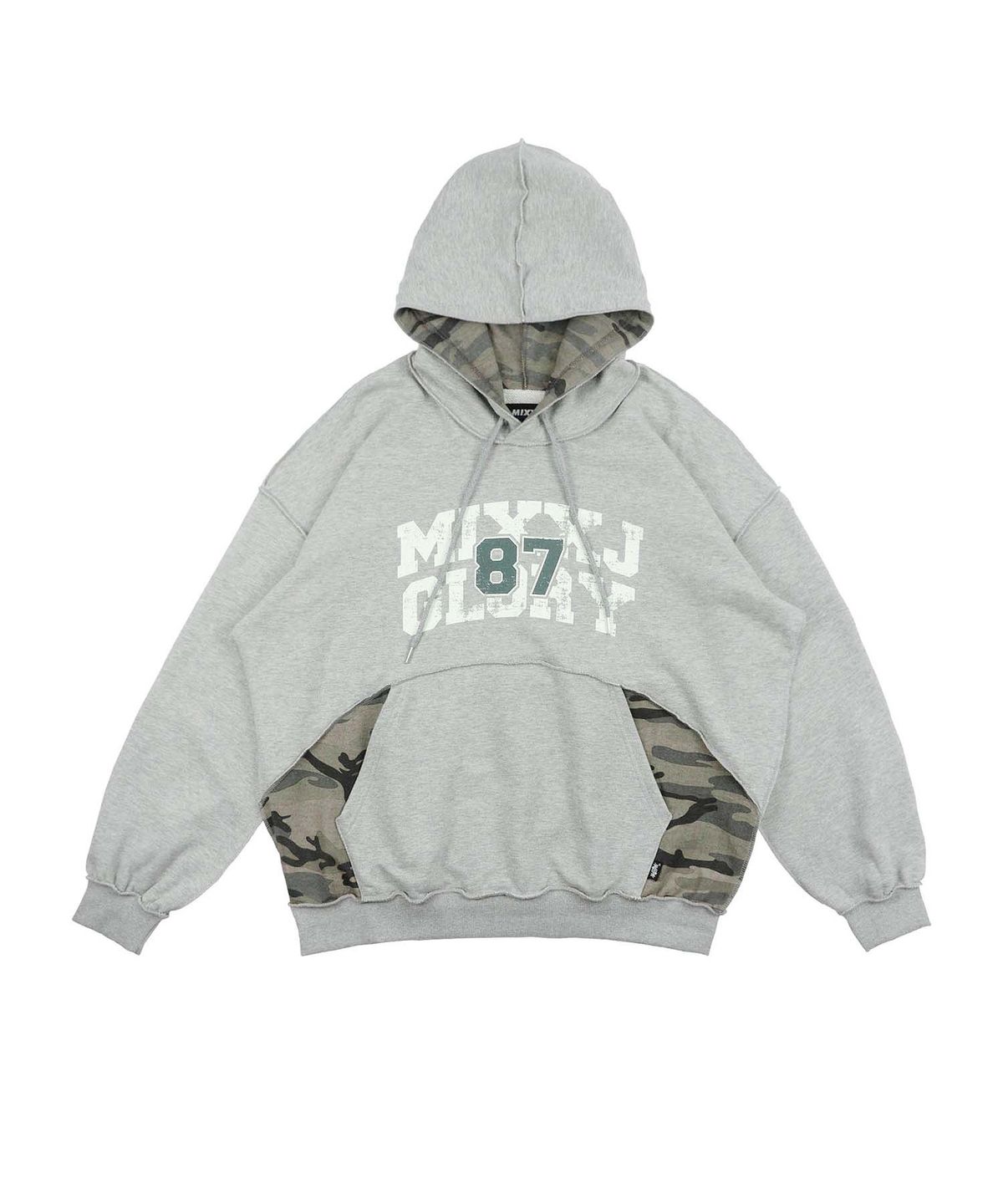믹쓰제이(MIXXJ) CAMO GLORY HOODIE (GRAY)