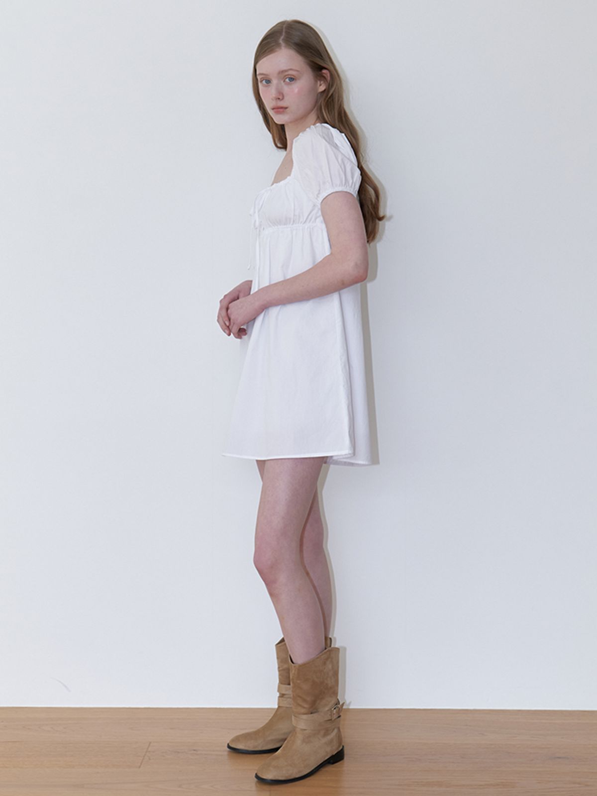 카인더베이비(KINDABABY) baby belle mini dress - white
