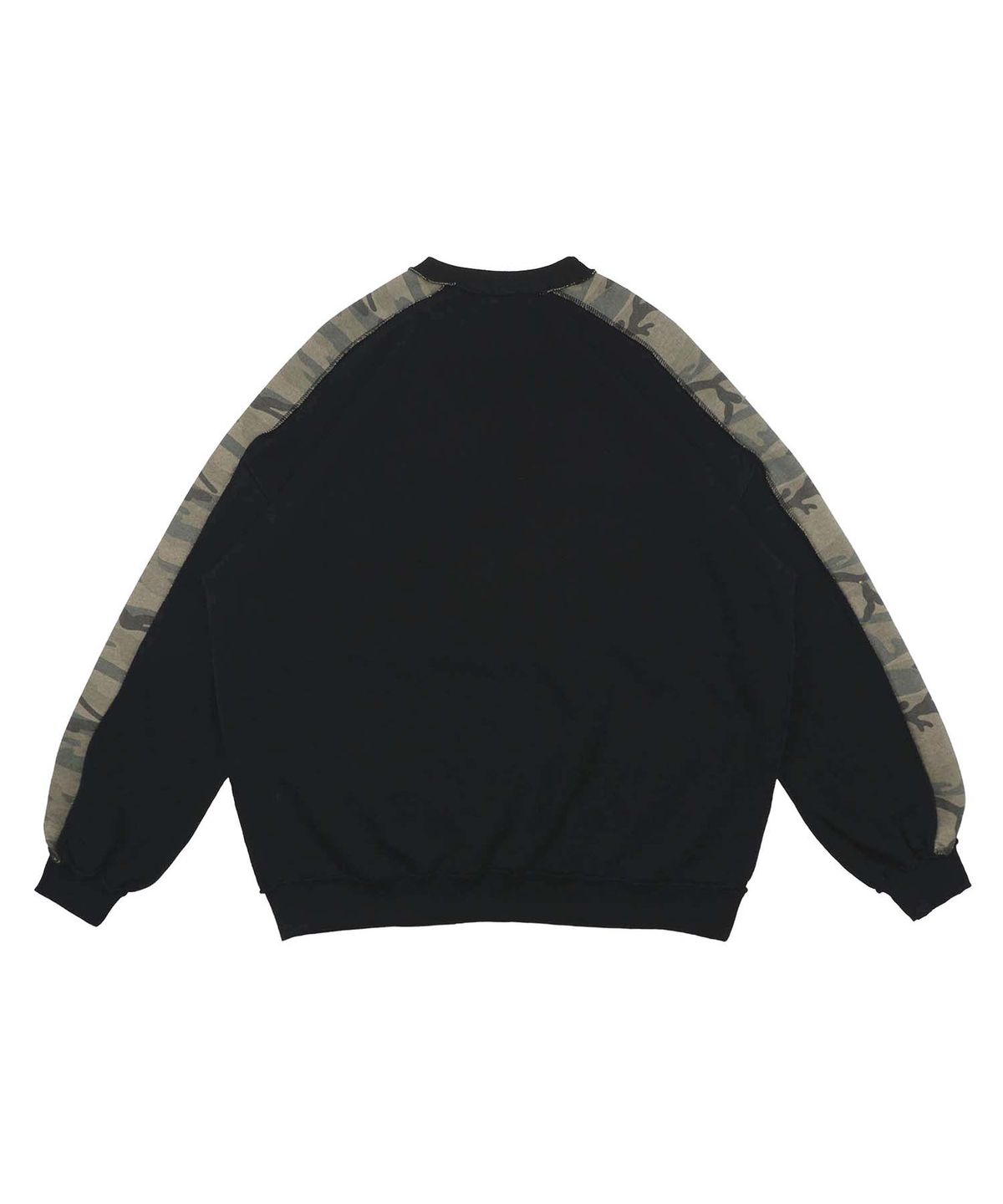 믹쓰제이(MIXXJ) CAMO MIX CREWNECK (BLACK)