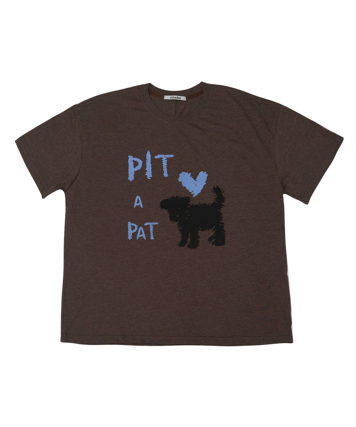 리엔드코(RIANDCO) PIT A PAT T-SHIRT_BROWN