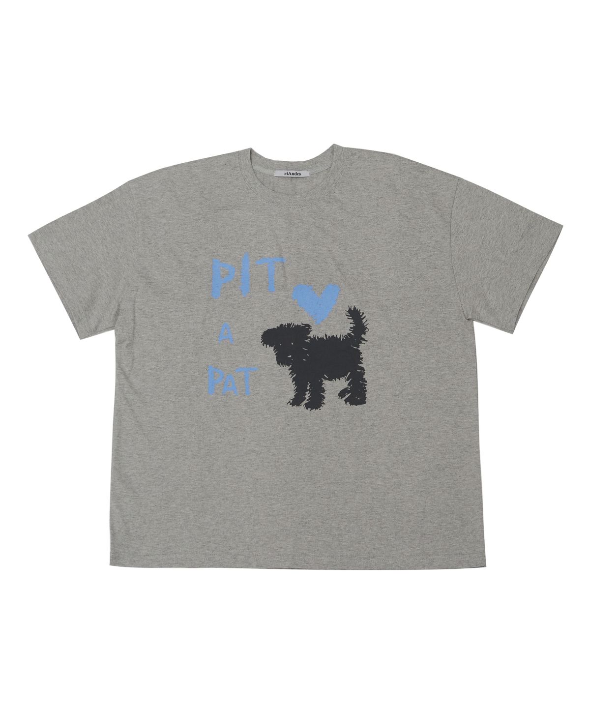 리엔드코(RIANDCO) PIT A PAT T-SHIRT_MELANGE GREY