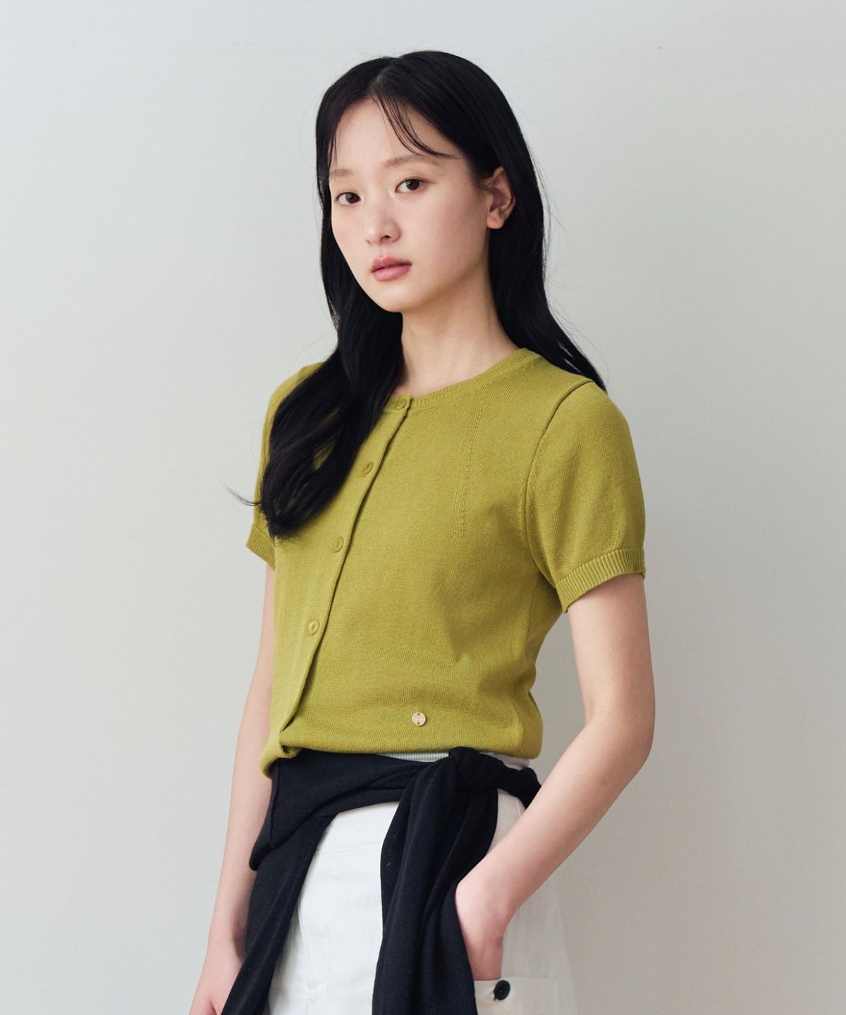 니주르(KNIZURE) 데일리 썸머 하프 가디건_4COLOR