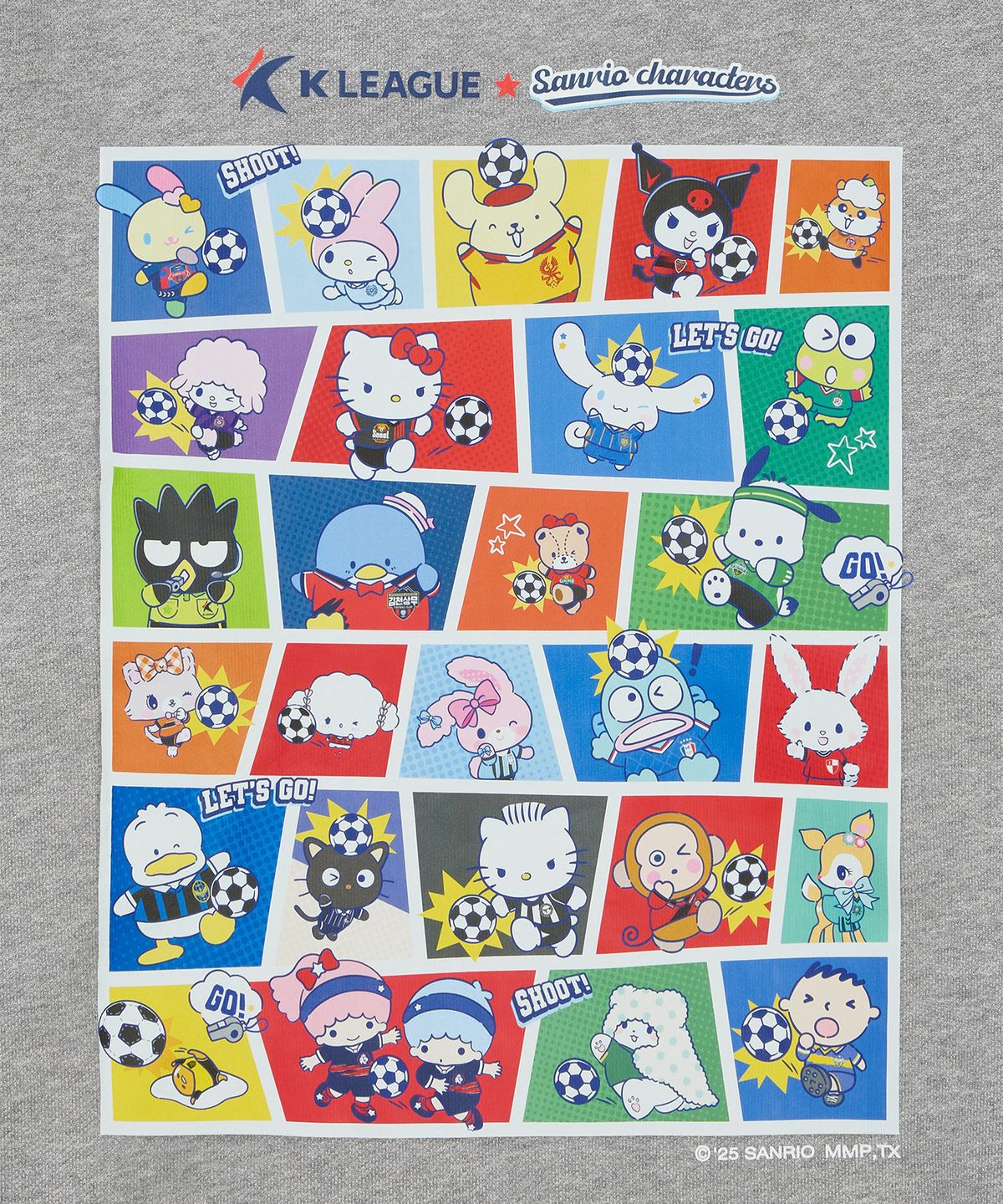 K리그 × 산리오캐릭터즈(K LEAGUE × SANRIO CHARACTERS) K리그 산리오캐릭터즈 맨투맨_단체