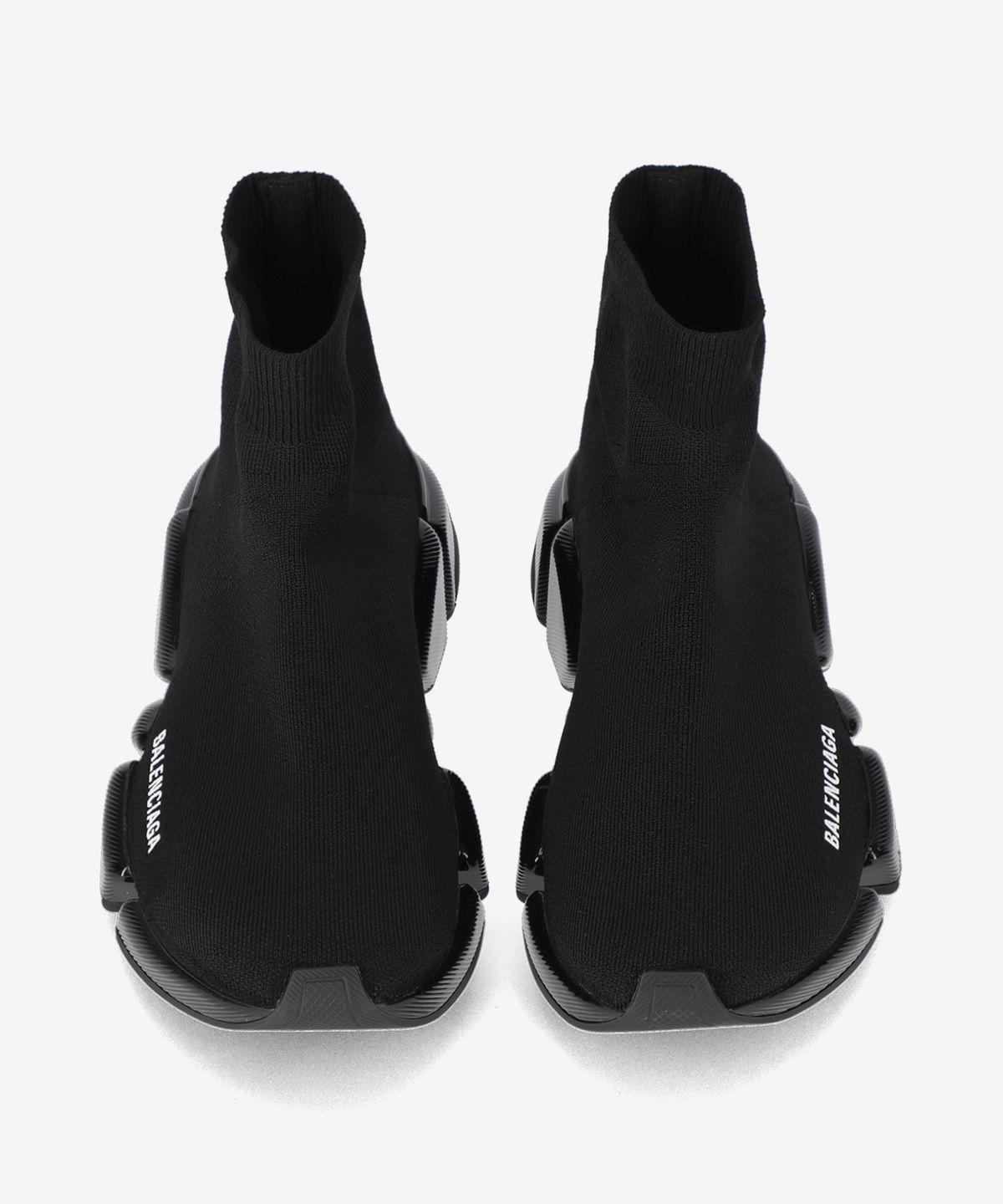 발렌시아가(BALENCIAGA) 스피드 2.0 리사이클드 니트 스니커즈 - 블랙 / 617196W2DC31000
