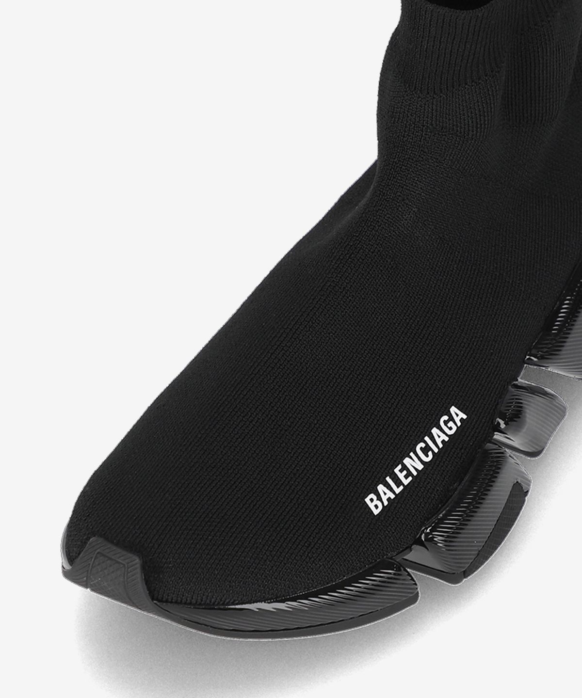 발렌시아가(BALENCIAGA) 스피드 2.0 리사이클드 니트 스니커즈 - 블랙 / 617196W2DC31000