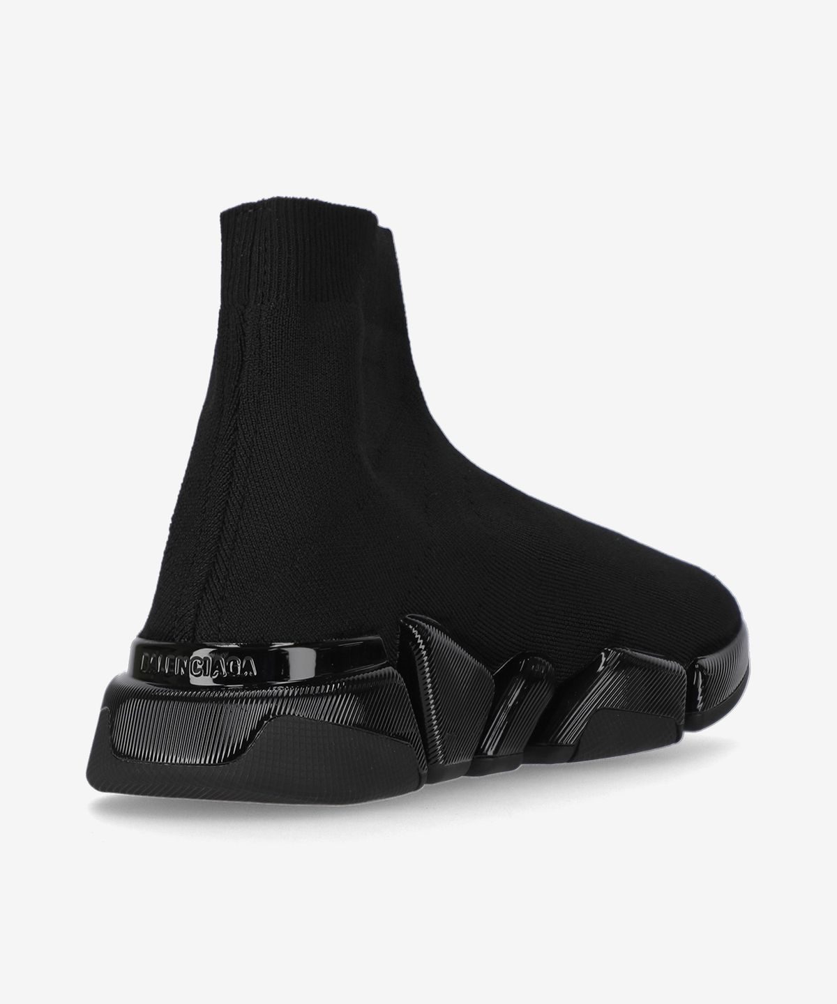 발렌시아가(BALENCIAGA) 스피드 2.0 리사이클드 니트 스니커즈 - 블랙 / 617196W2DC31000