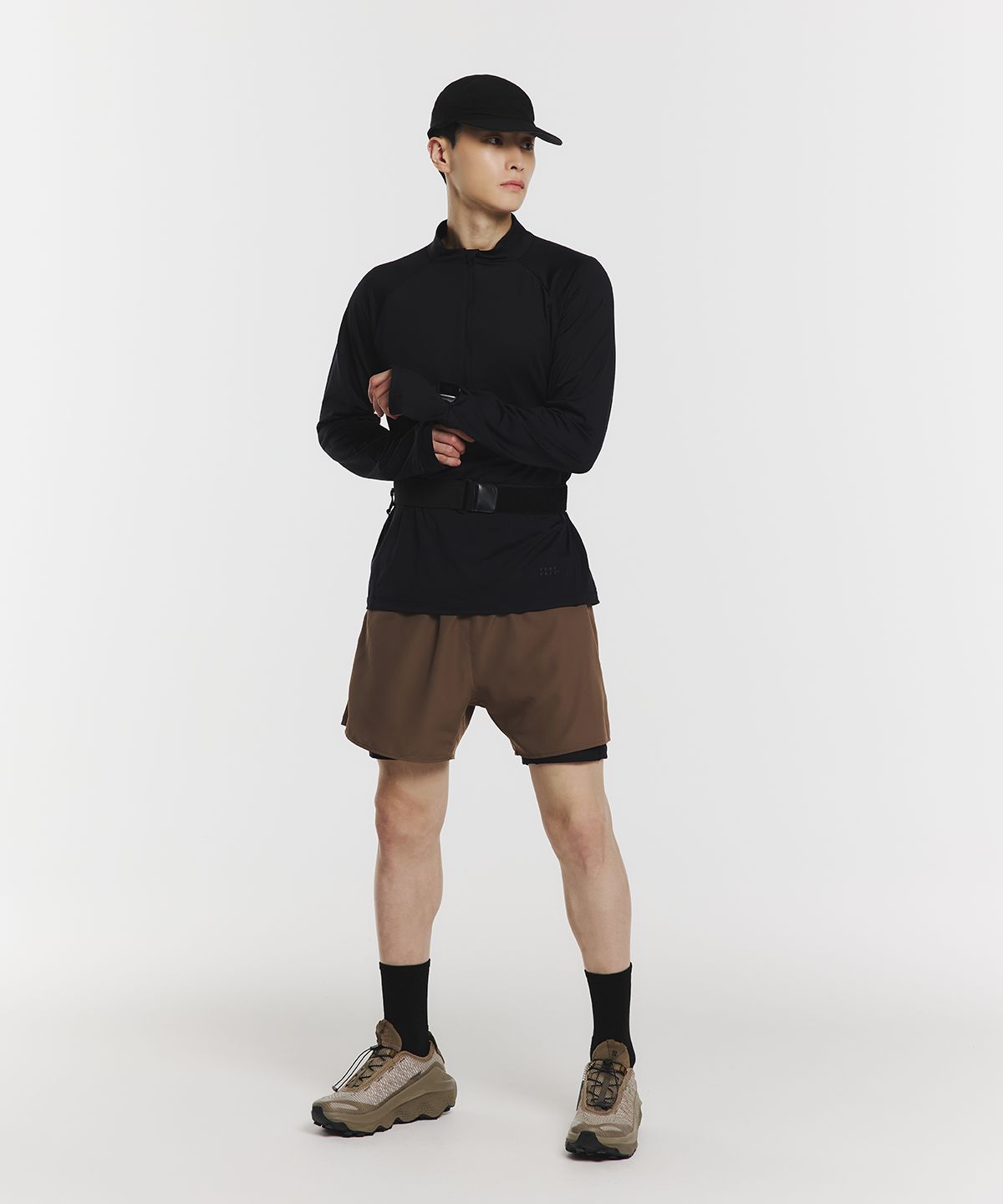 무신사 스탠다드 스포츠(MUSINSA STANDARD SPORTS) [시티러닝]웜액트 하프집 롱슬리브(2color)