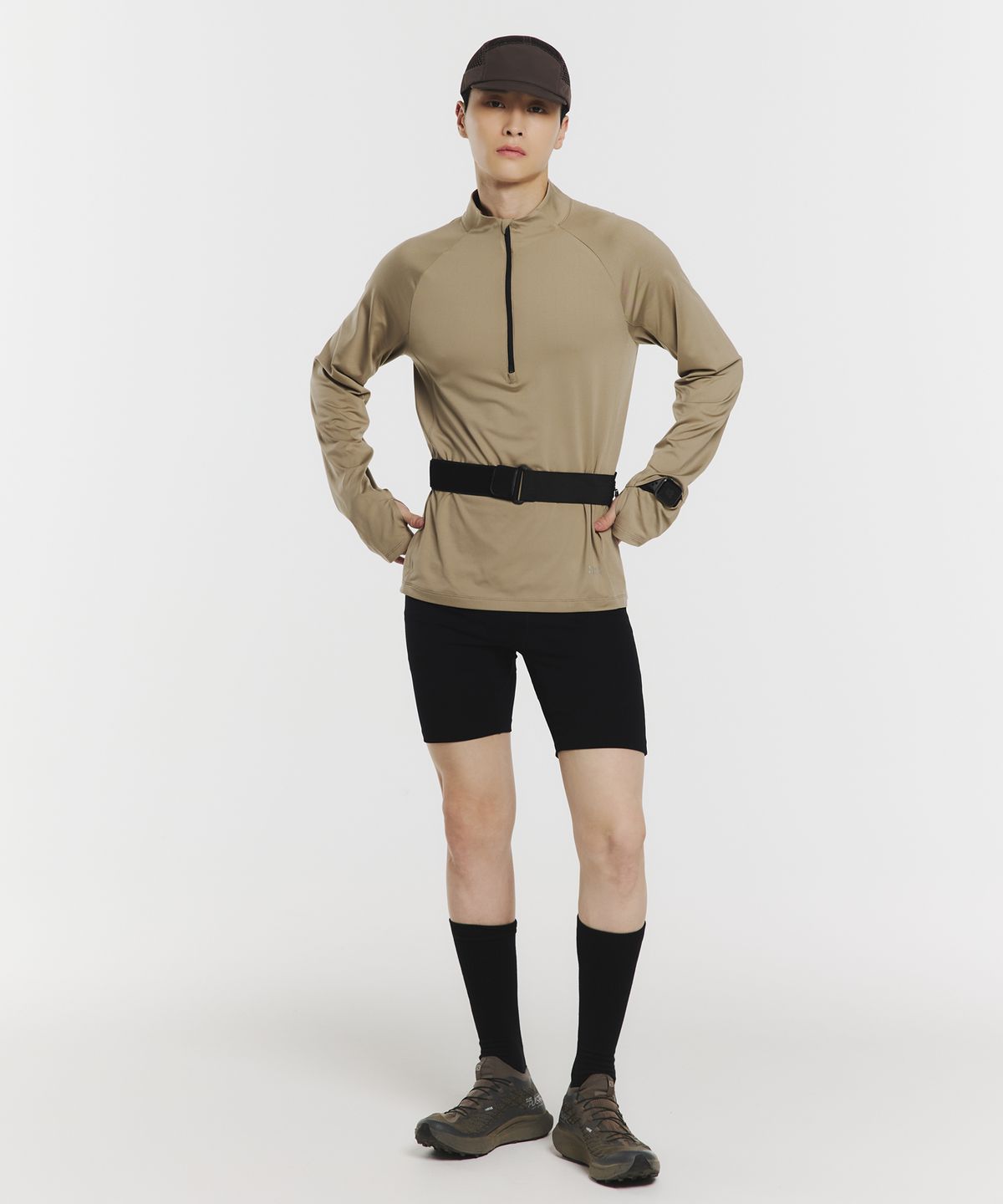 무신사 스탠다드 스포츠(MUSINSA STANDARD SPORTS) [시티러닝] 웜액트 하프집 롱슬리브(4color)