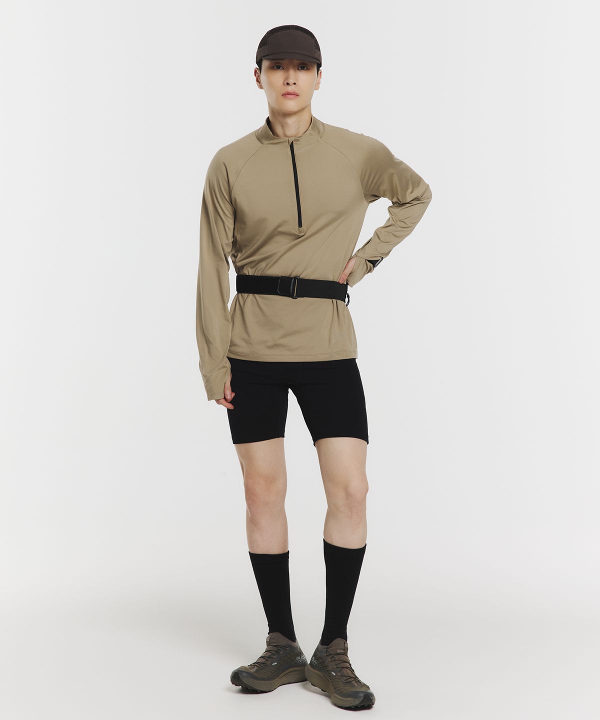 무신사 스탠다드 스포츠(MUSINSA STANDARD SPORTS) [시티러닝] 웜액트 하프집 롱슬리브(4color)